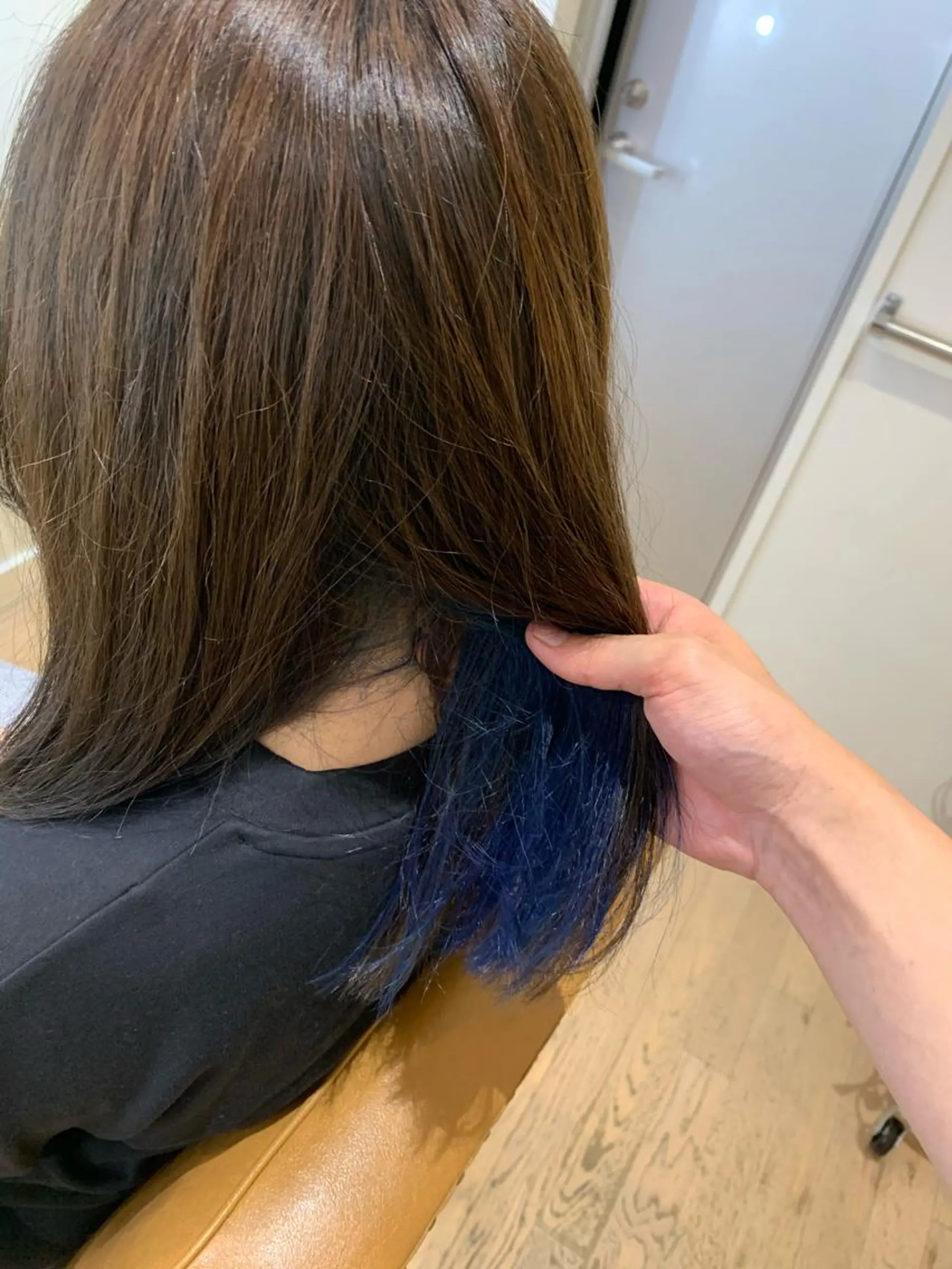 セミロング カラー ヘアアレンジ インナーカラー 【メンズモデル募集】 Bassa所沢のヘアスタイル