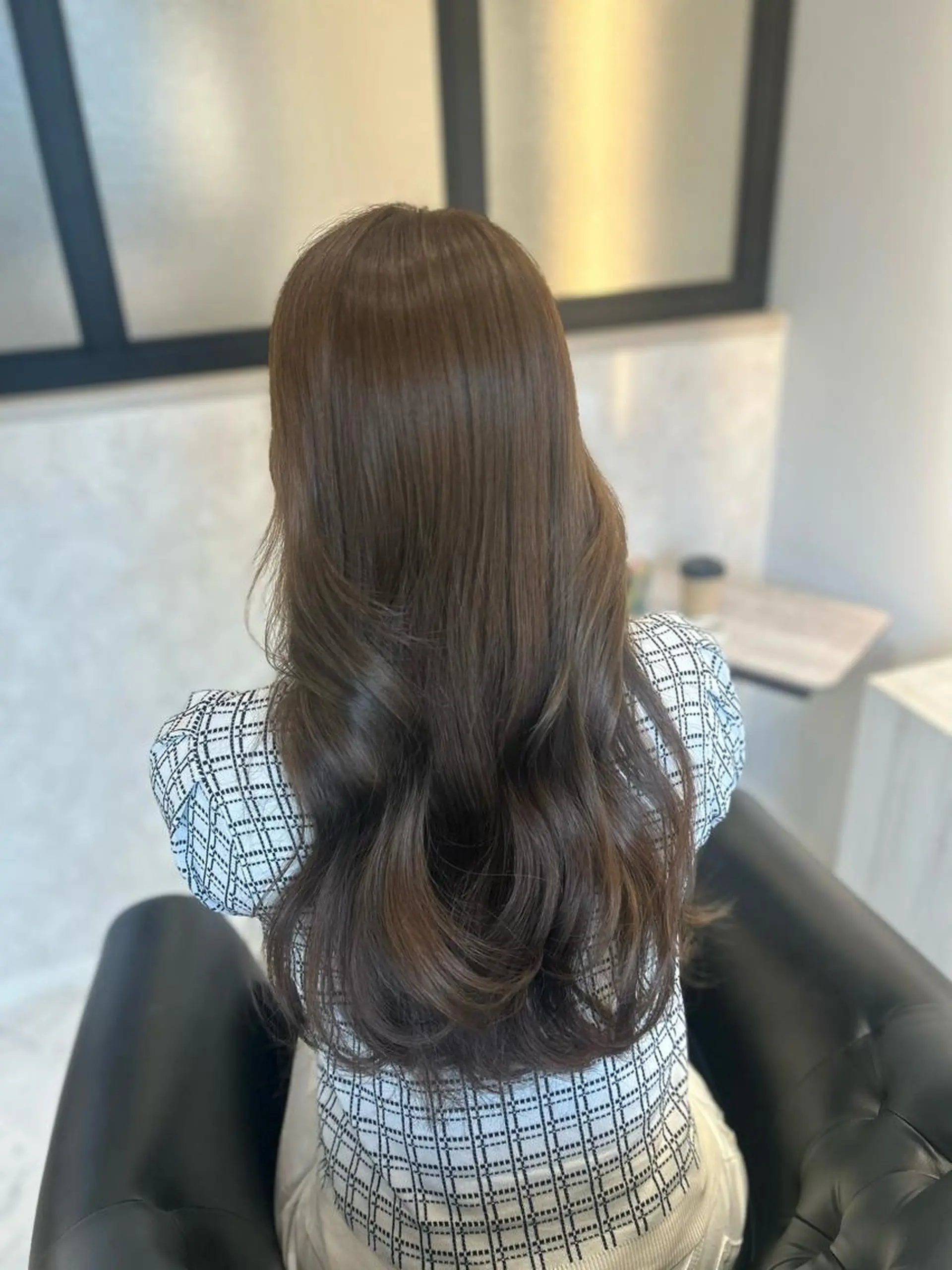 ロング カラー ヘアカラー トリートメント &chaLme   心斎橋所属・emi/髪質改善/ 韓国風/艶カラーのヘアスタイル