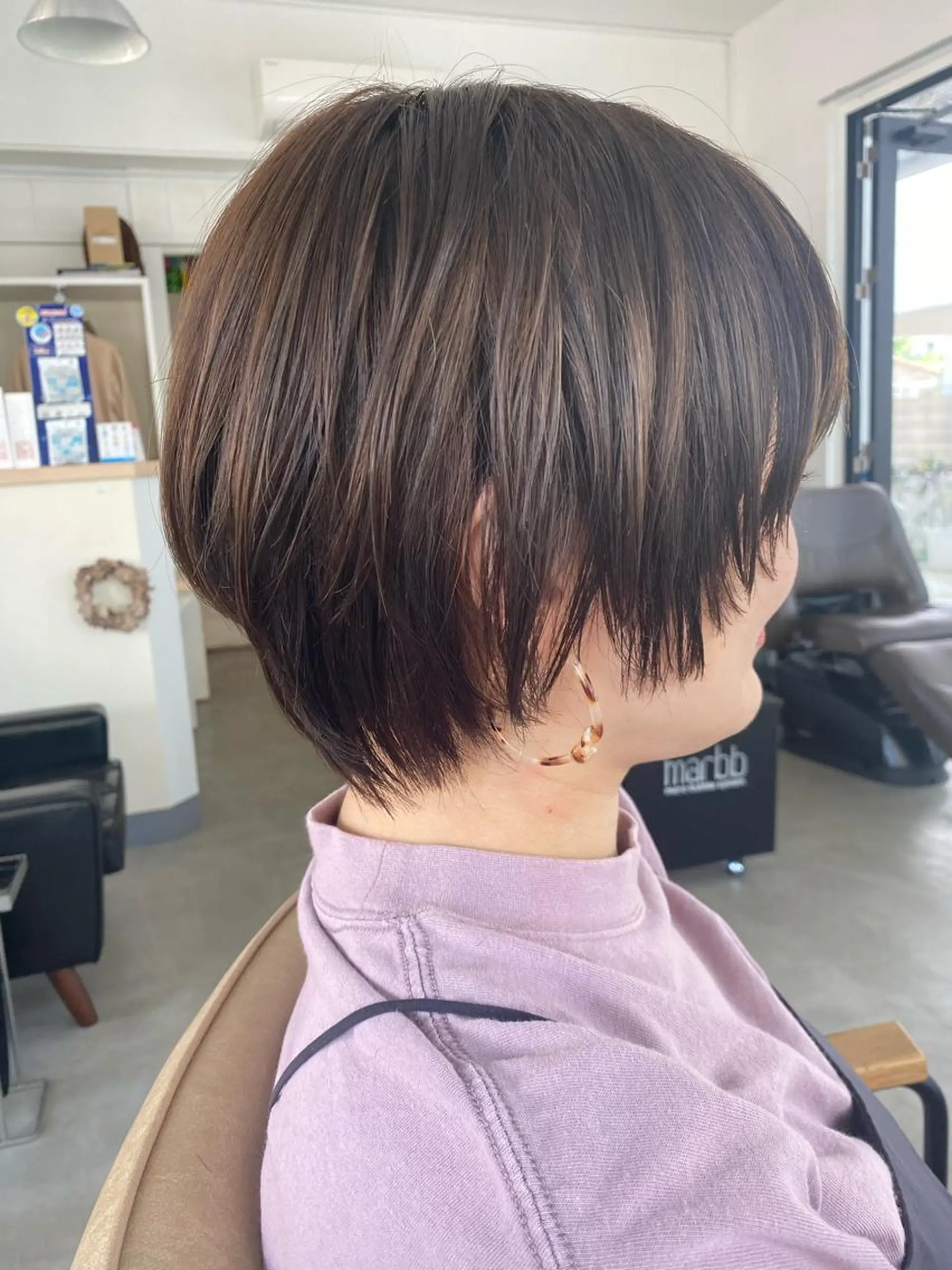 ショート カラー カット ヘアカラー トリートメント 林 梓のヘアスタイル