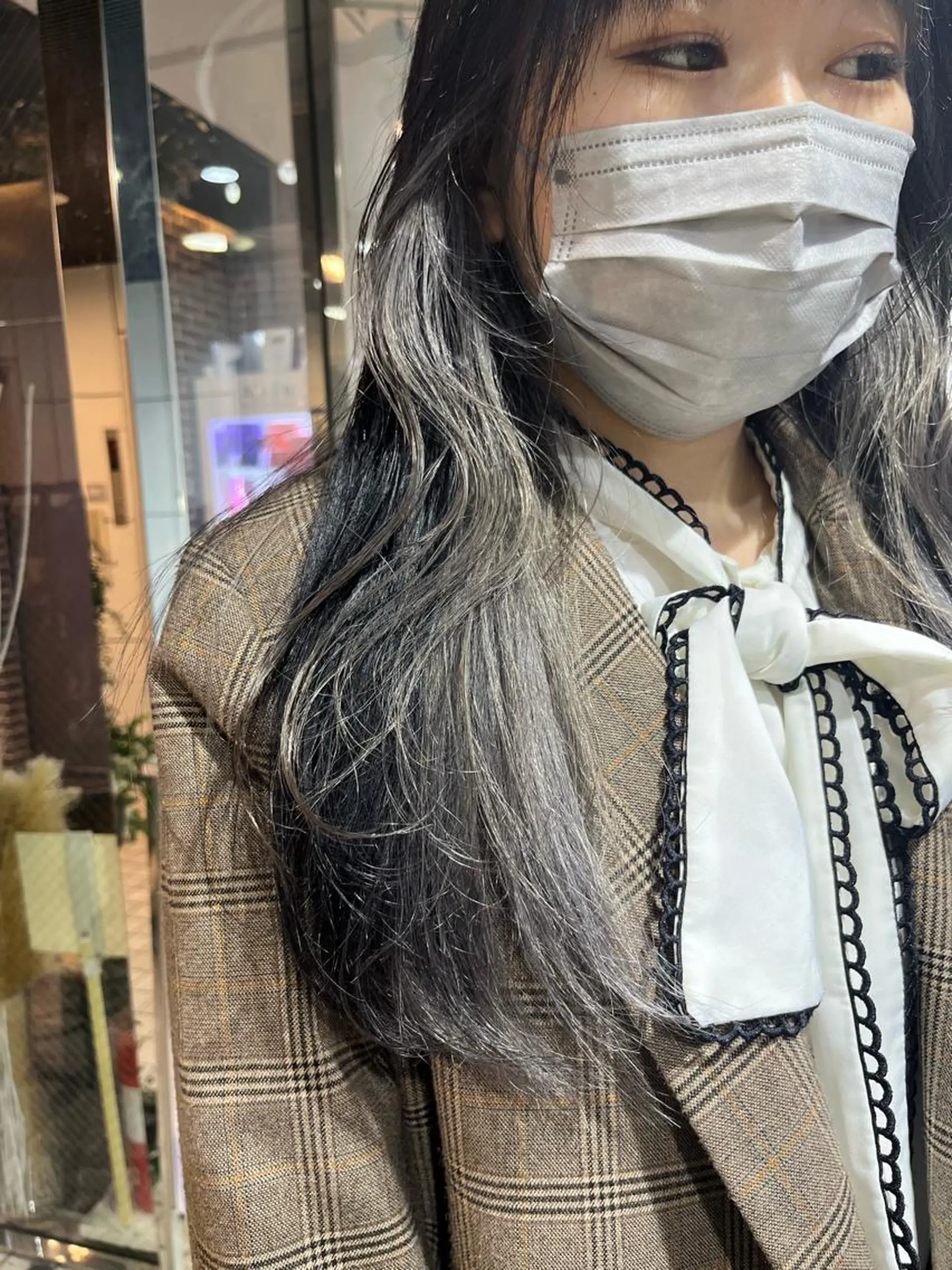 ロング カラー 💖デザインカラー/ タダ ハナカ💖のヘアスタイル