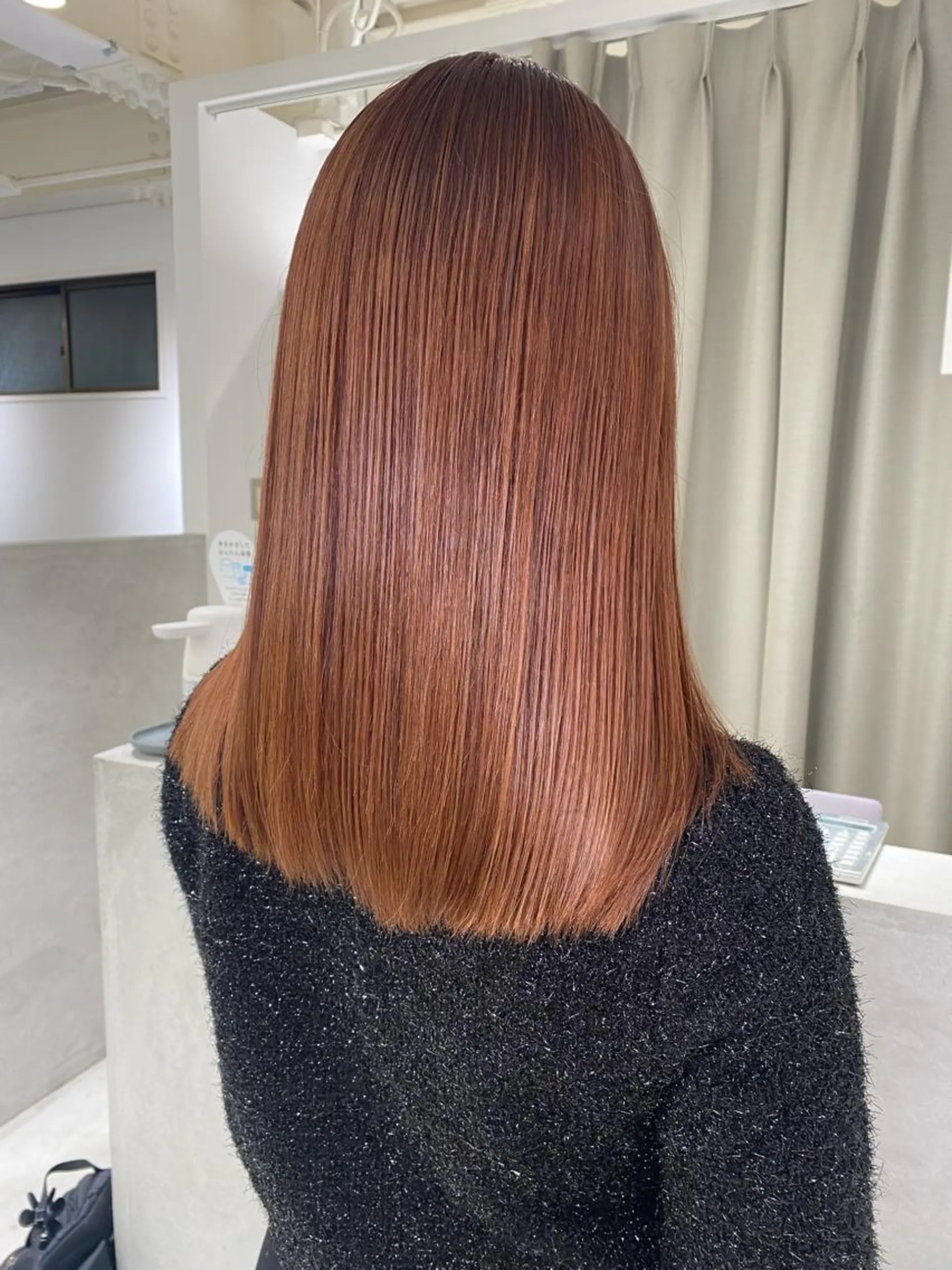 カラー オレンジ ピンクカラー kumon ayu ブリーチ/ハイトーンのヘアスタイル