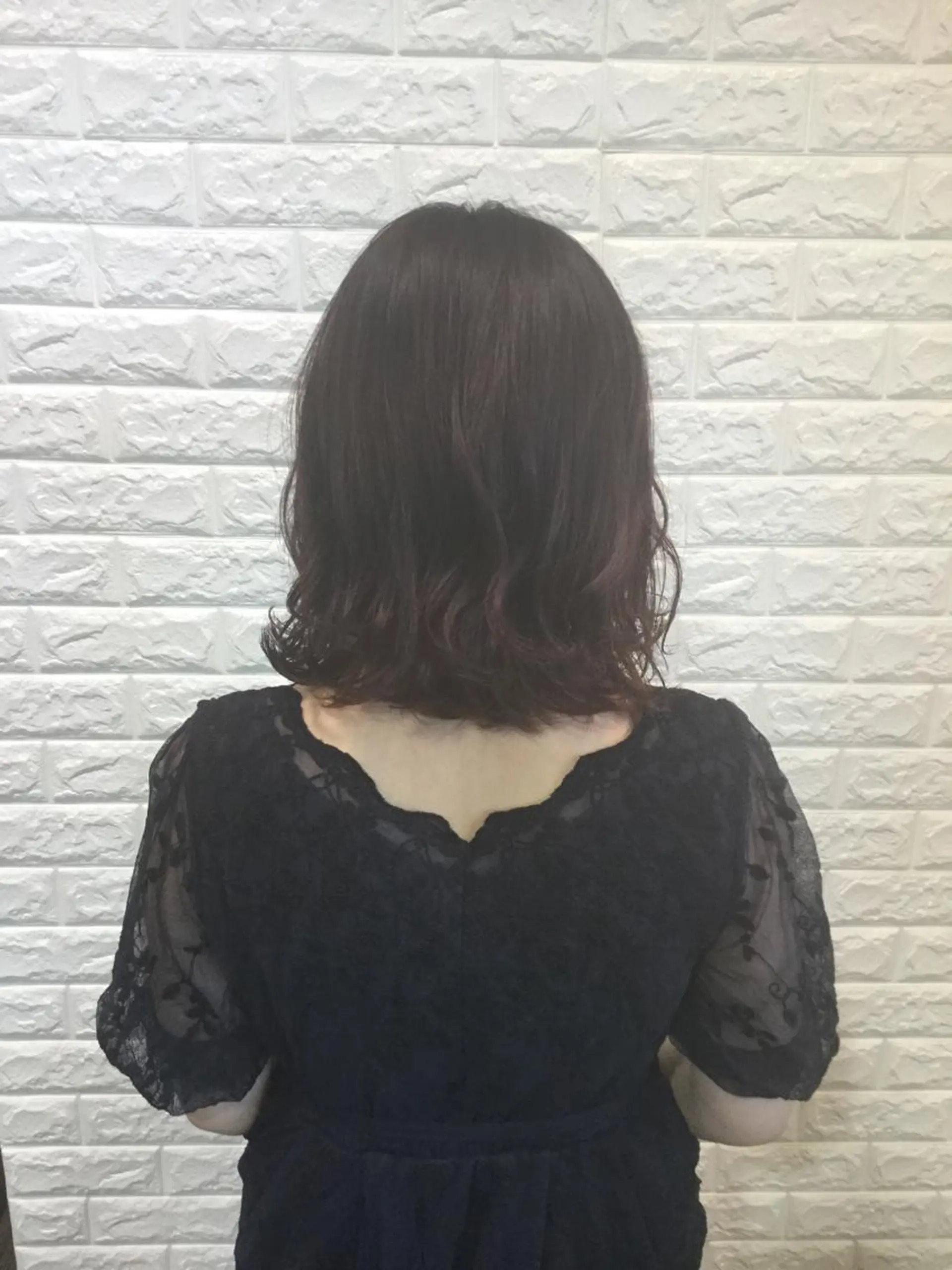 ミディアム カラー ヘアアレンジ 🌿‬ ܸAir 透明感🌱西村知佳のヘアスタイル