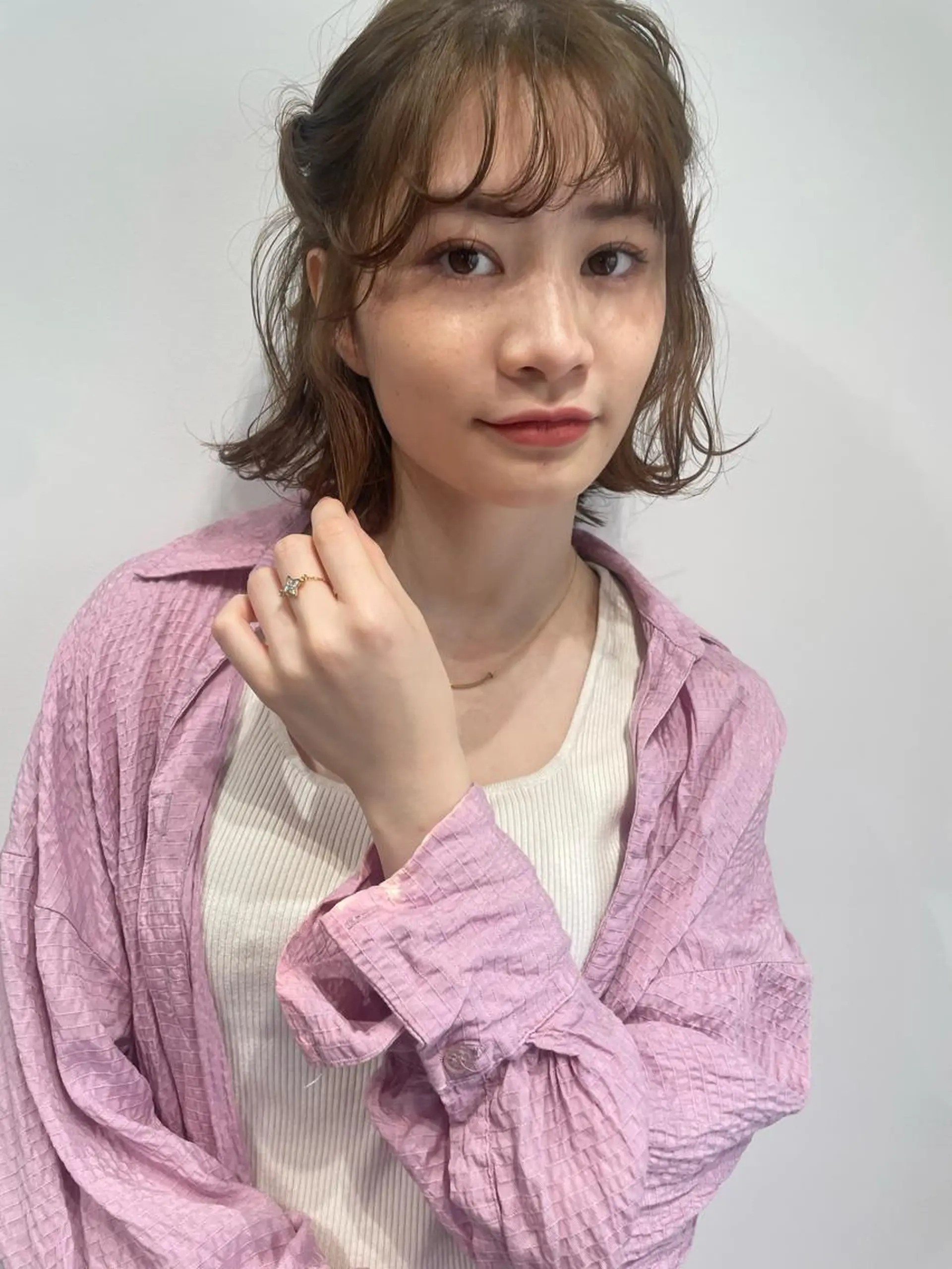 ショート カラー 透明感・艶カラー/ 坂田友梨奈のヘアスタイル