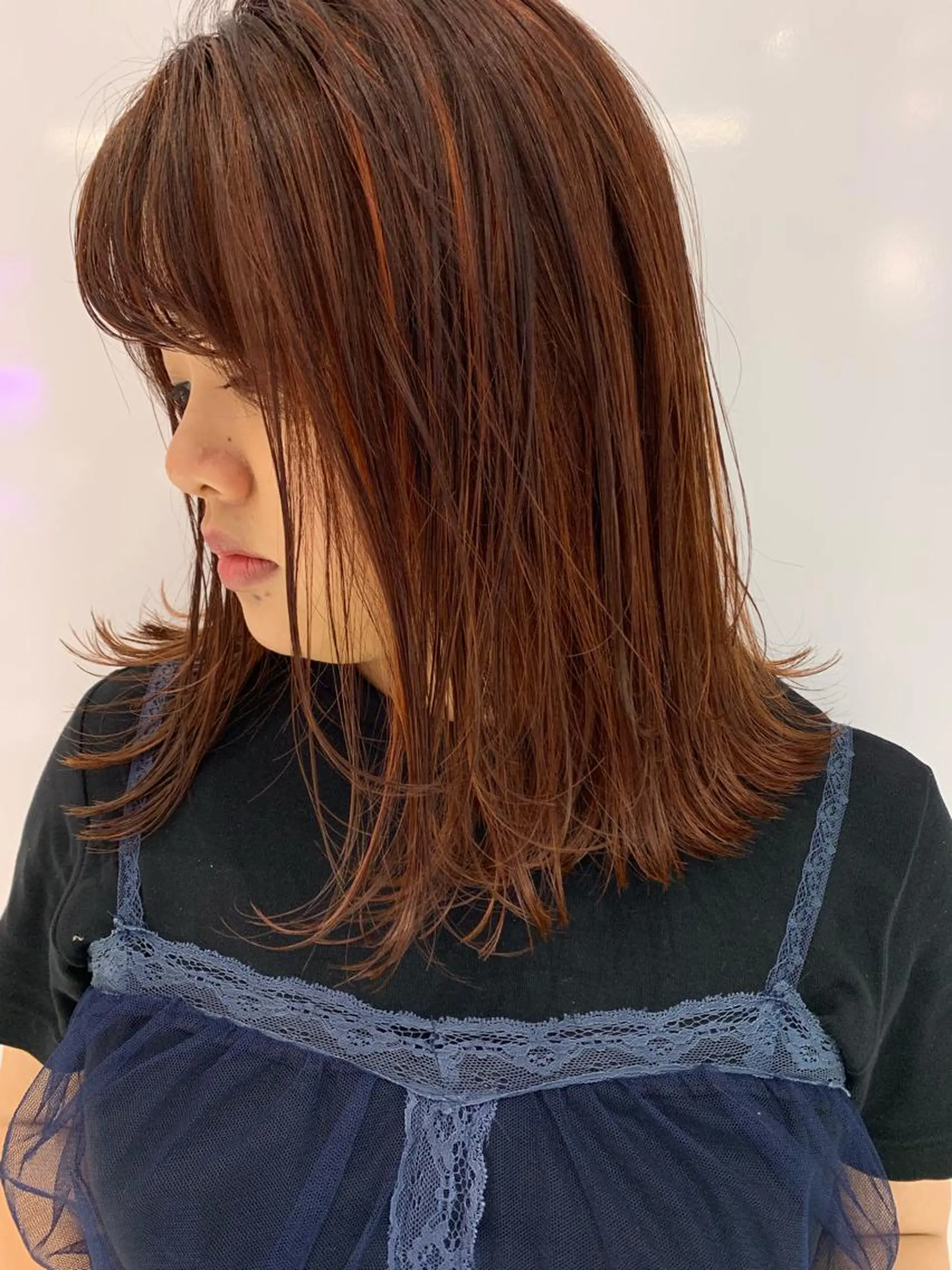 ミディアム ハッシュカット/ハイ トーン/MANAMIのヘアスタイル