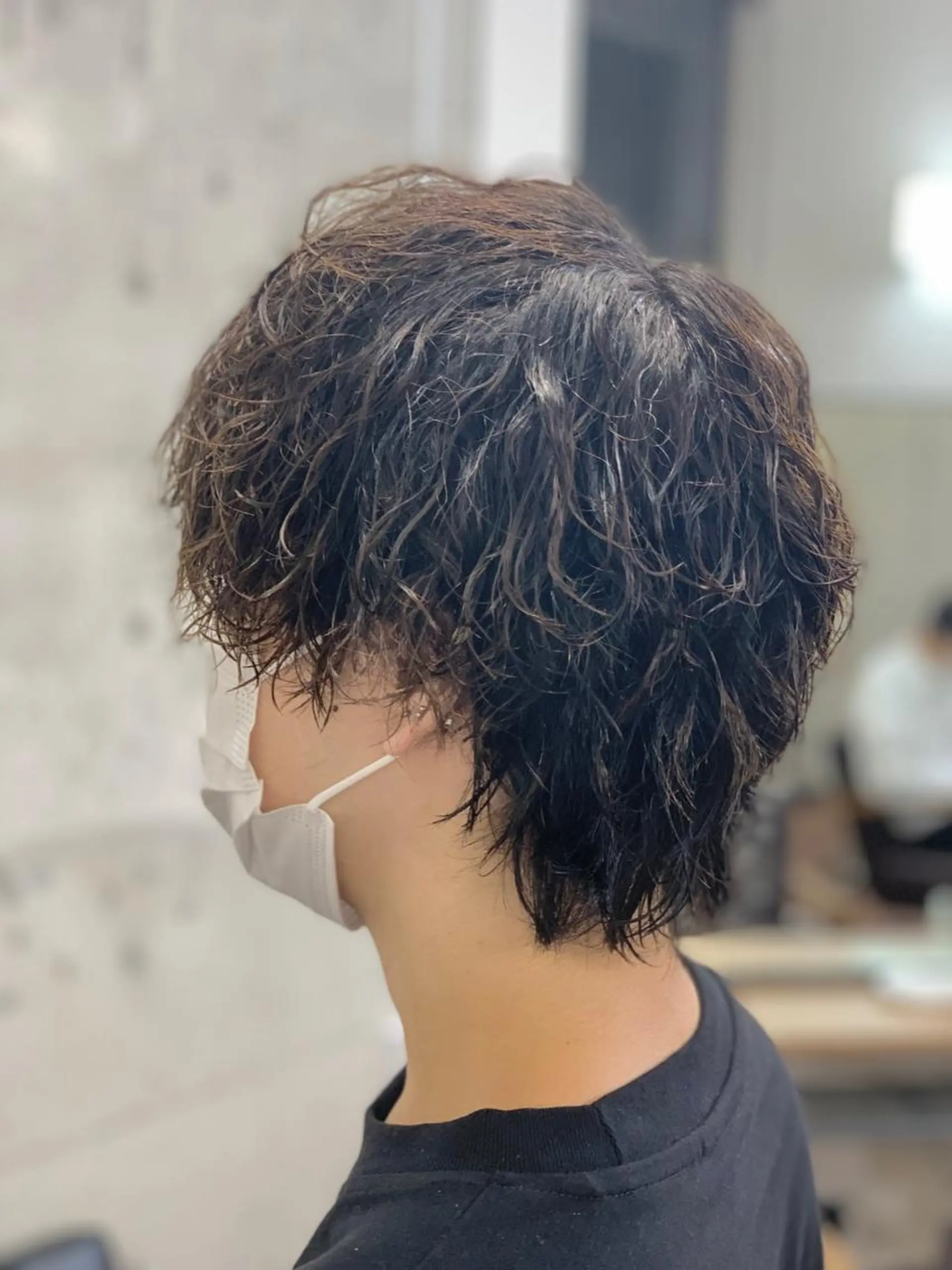 ショート パーマ メンズ カット パーマ トリートメント クセを最大限に活かす メンズパーマ奈良大祐のヘアスタイル