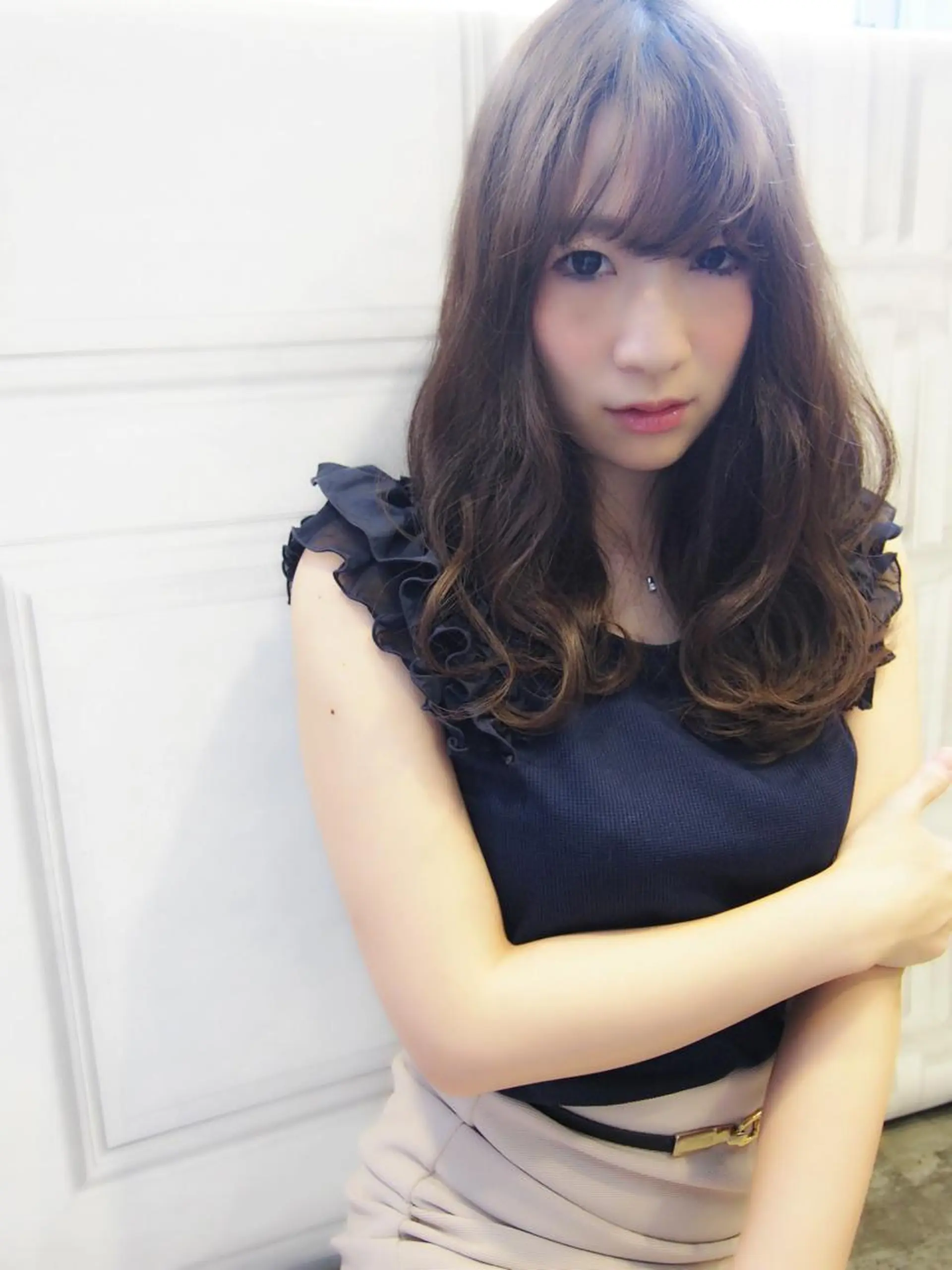 セミロング ほさか しんごのヘアスタイル