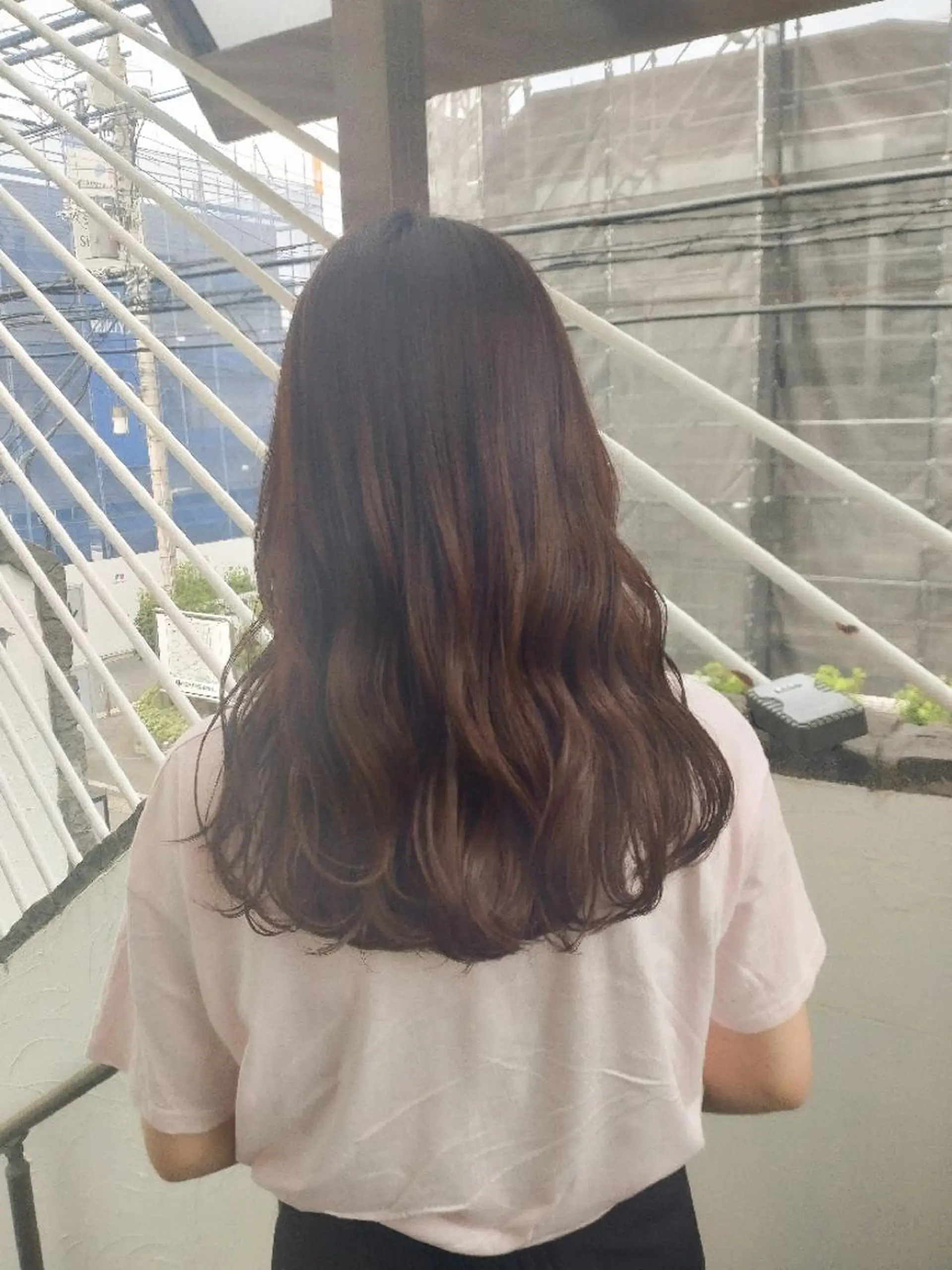 セミロング ヘアカラー トリートメント 縮毛矯正/レイヤー 💎やまもとちひろのヘアスタイル