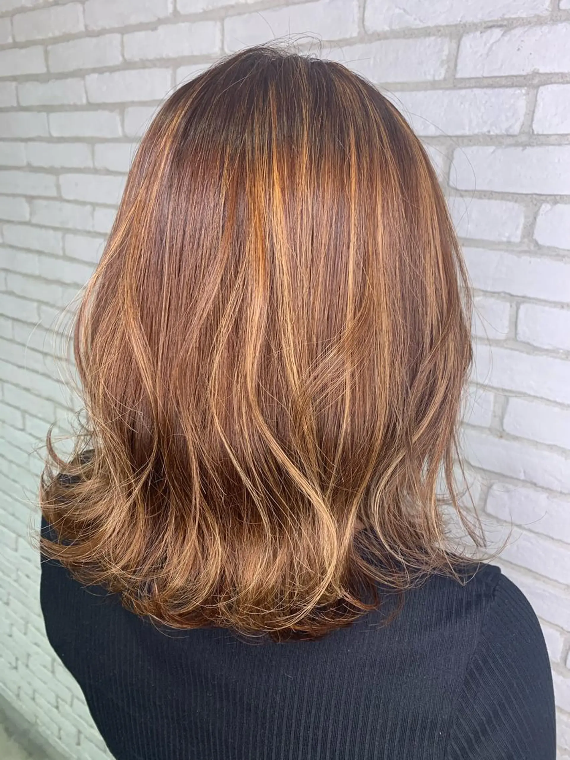 セミロング カラー ヘアアレンジ 髪質改善/縮毛/新宿 🫧SUZUKA🫧のヘアスタイル