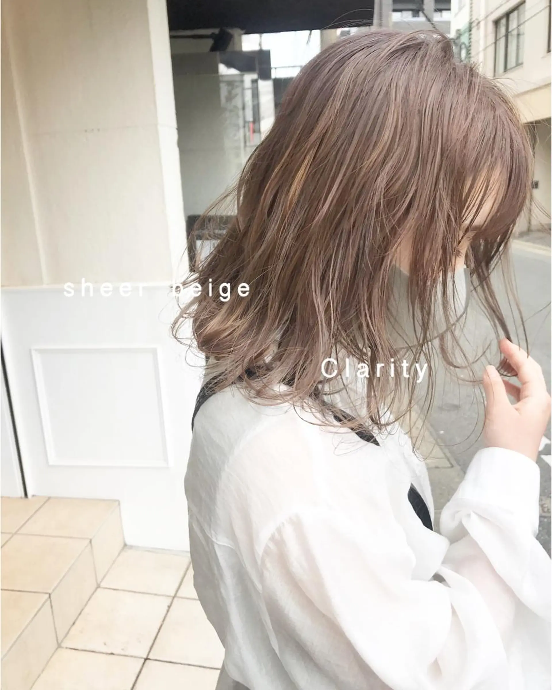 ミディアム ヘアカラー トリートメント Musiiik hairのヘアスタイル