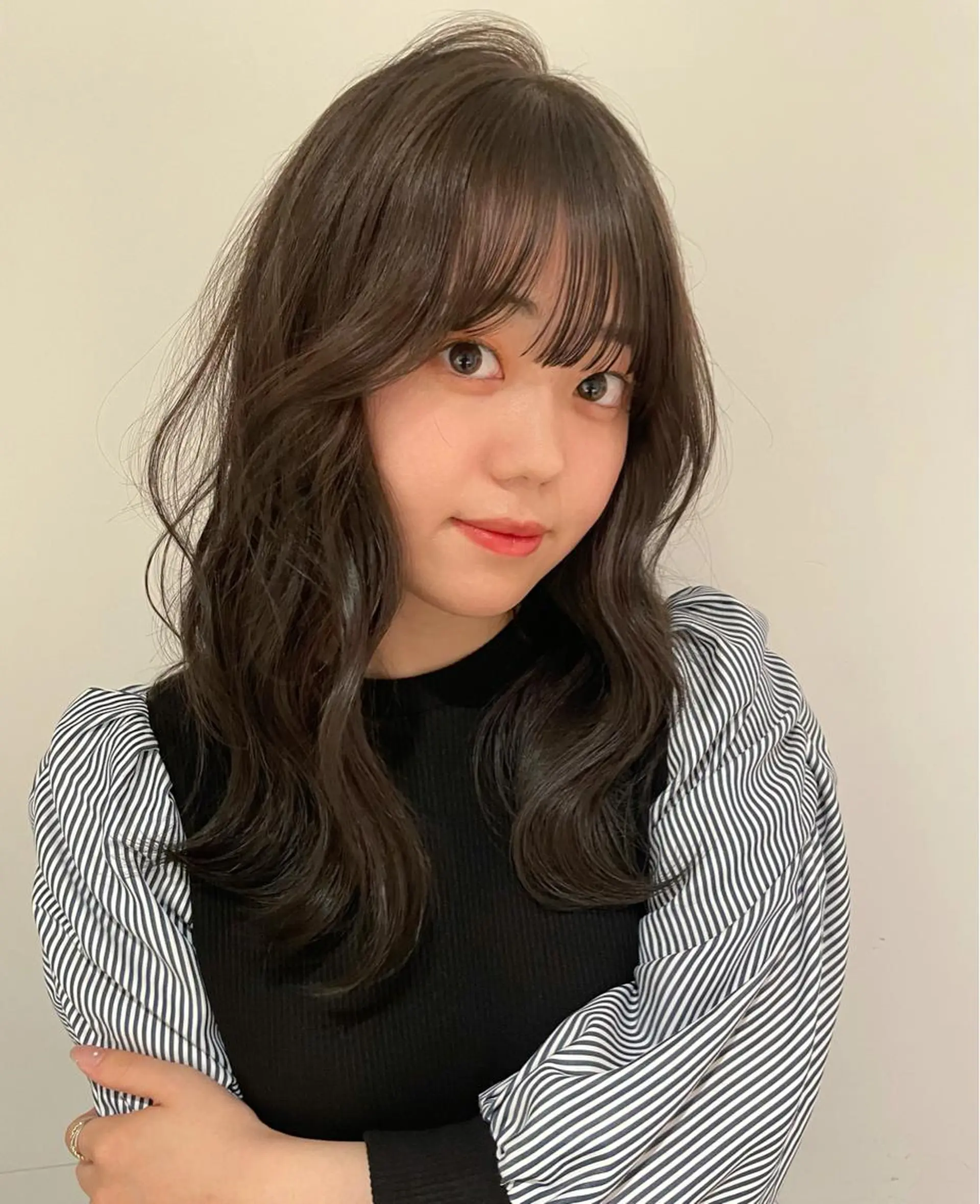 ミディアム カラー ヘアアレンジ レイヤーカット/ 縮毛矯正/ミサキ💐のヘアスタイル