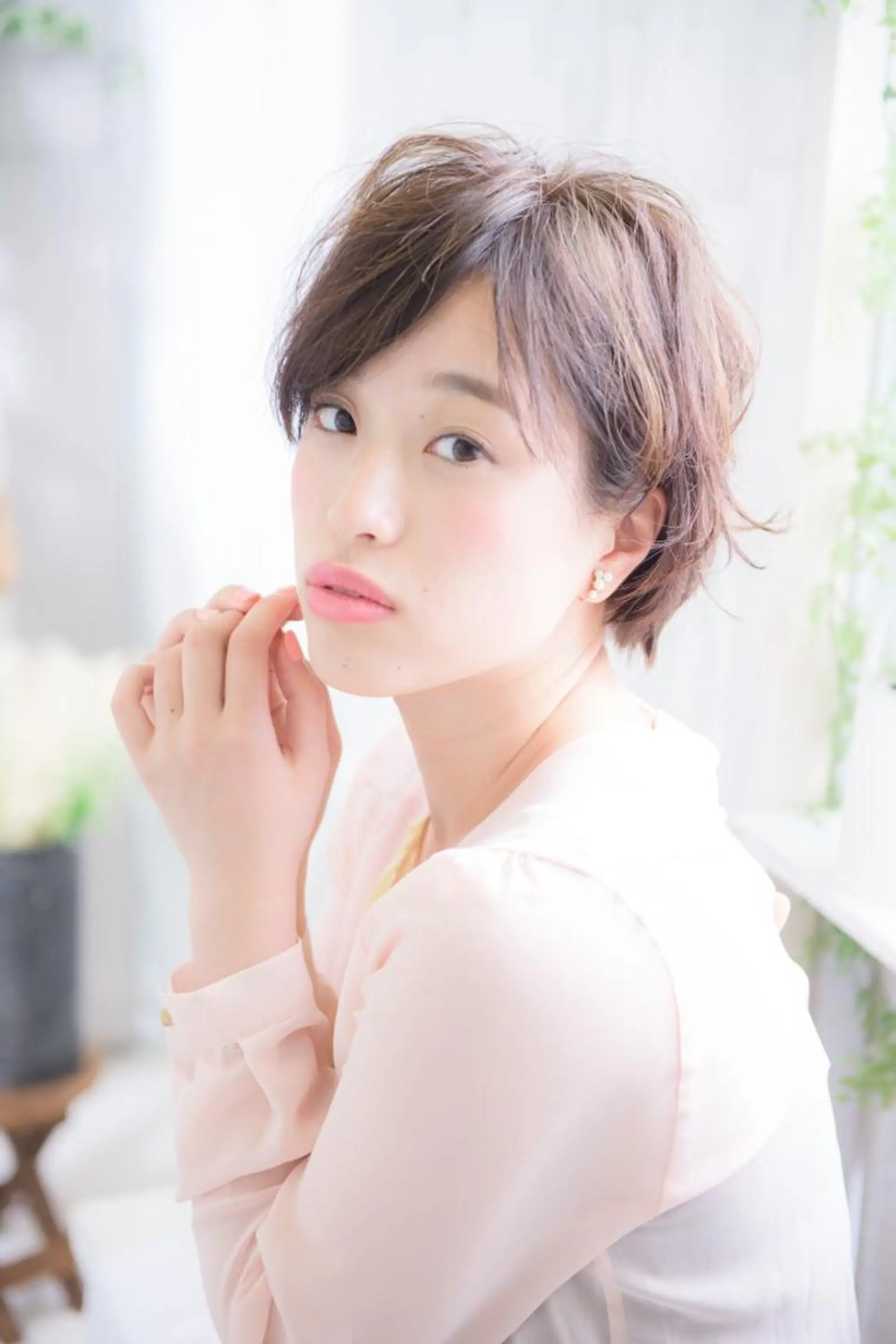 ショート カラー パーマ ヘアアレンジ 脱白髪染め特化GBG 自由が丘所属・【白髪ぼかし 専門GBG】自由が丘のヘアスタイル