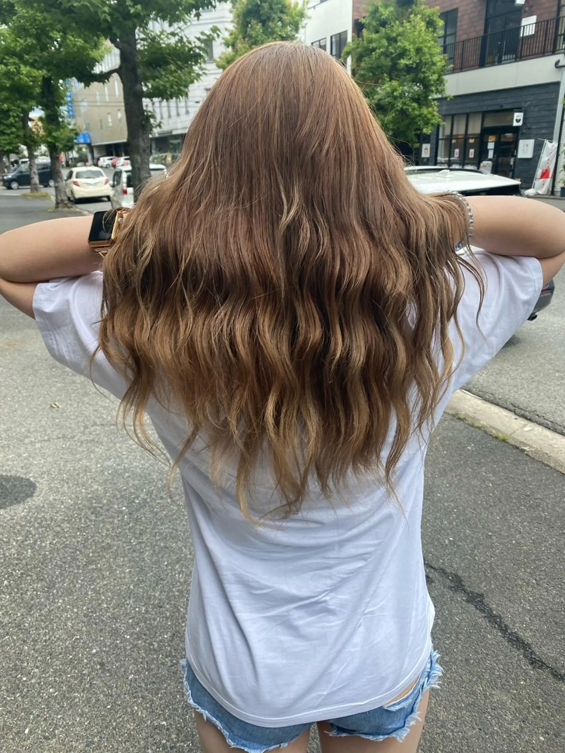 ロング カラー chapter問屋町 💘小室明華のヘアスタイル