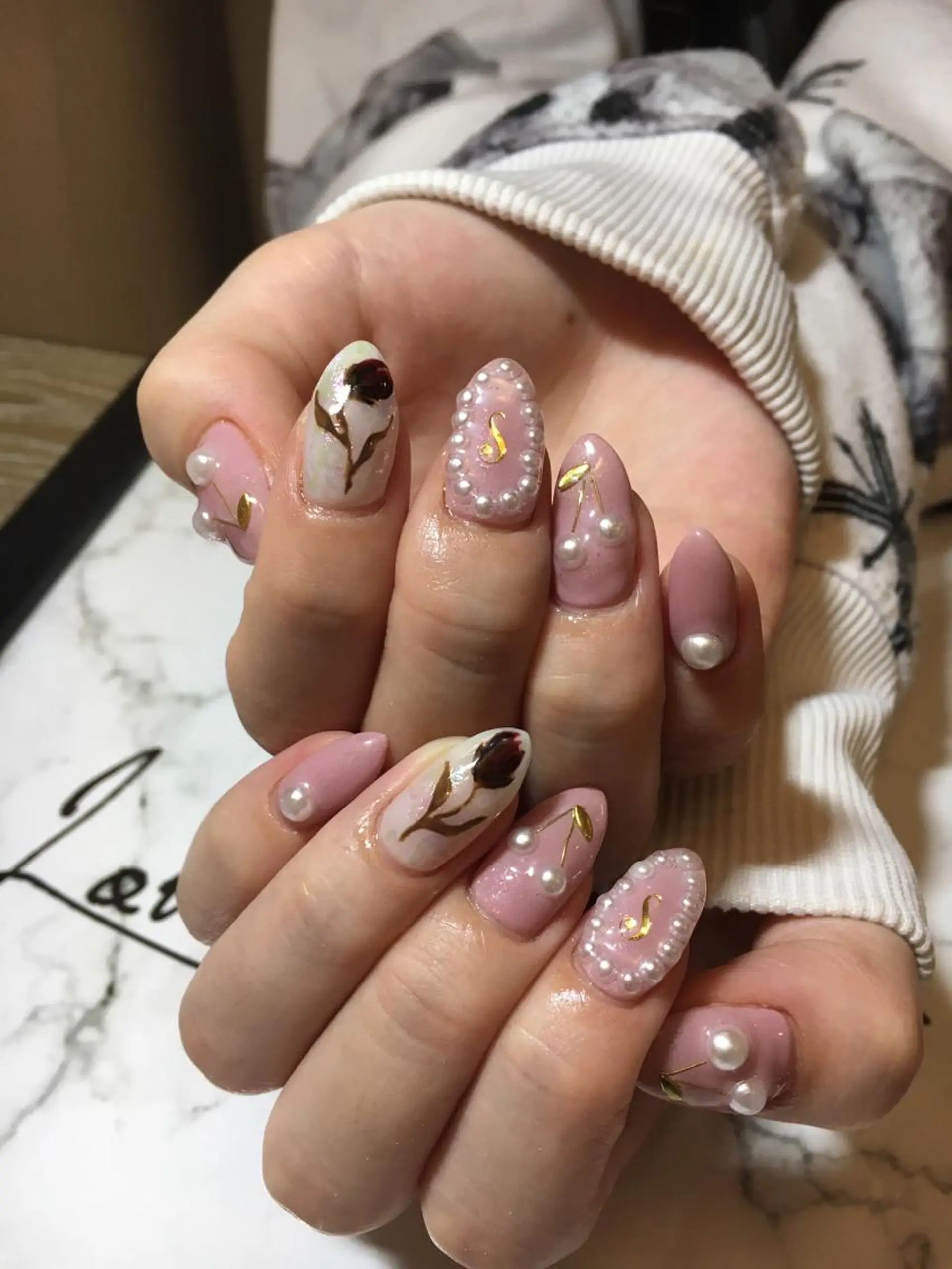 ネイル 持ち込み ハンドネイル LOVE NAIL 💕Sonoのネイルデザイン