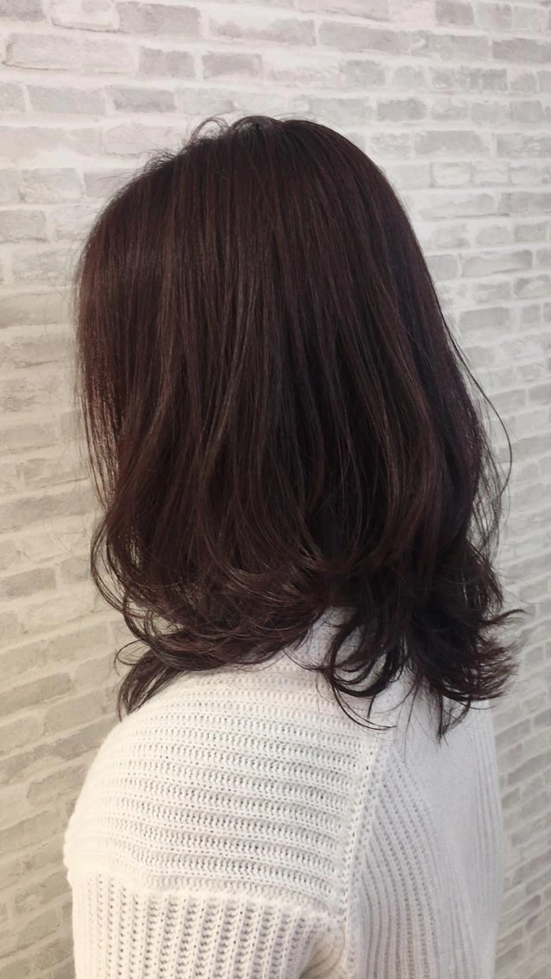 セミロング カラー ✨圧倒的ツヤ髪✨ 小野あすかのヘアスタイル