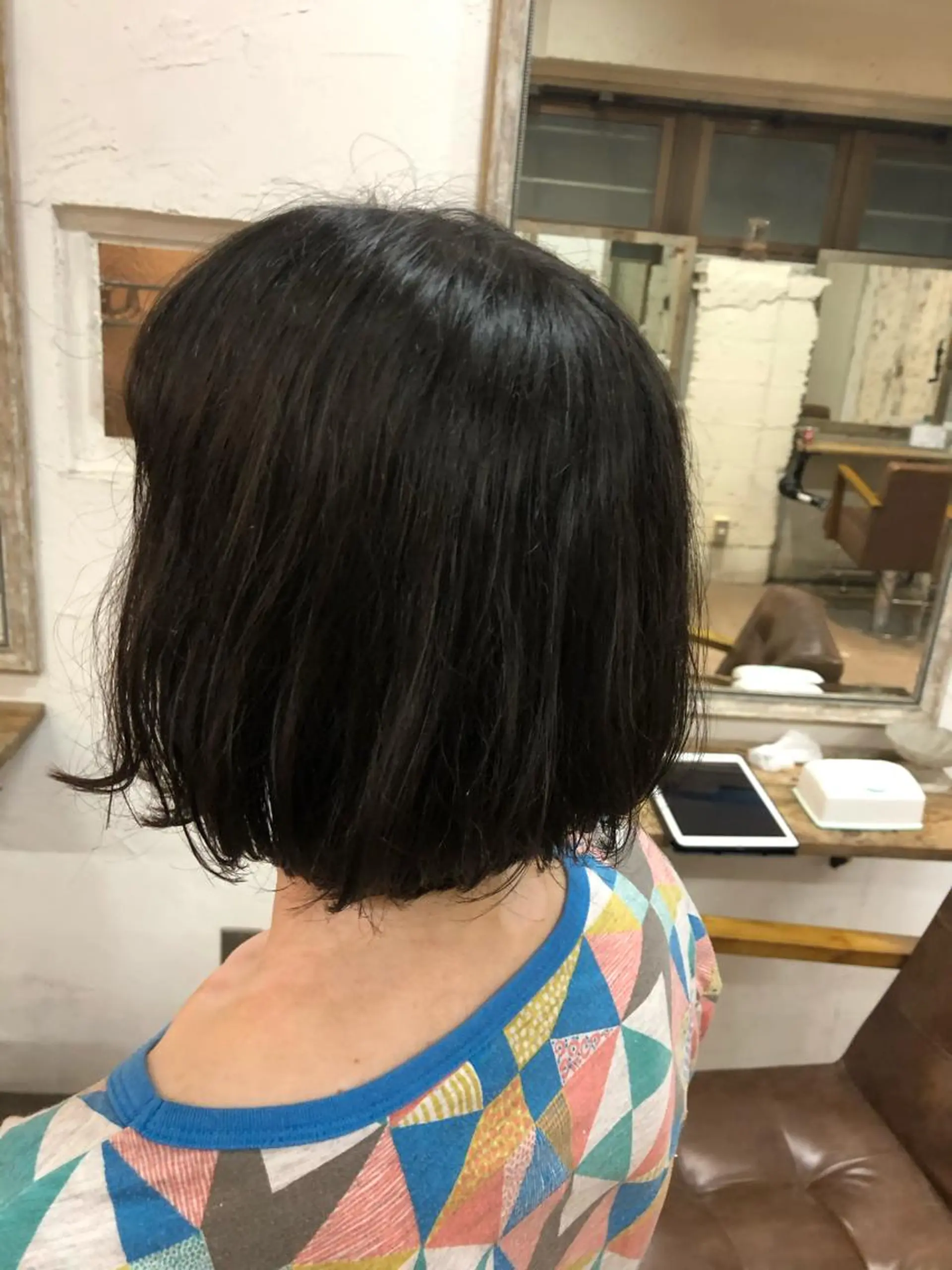 ミディアム ボブ 桐原 竜也のヘアスタイル