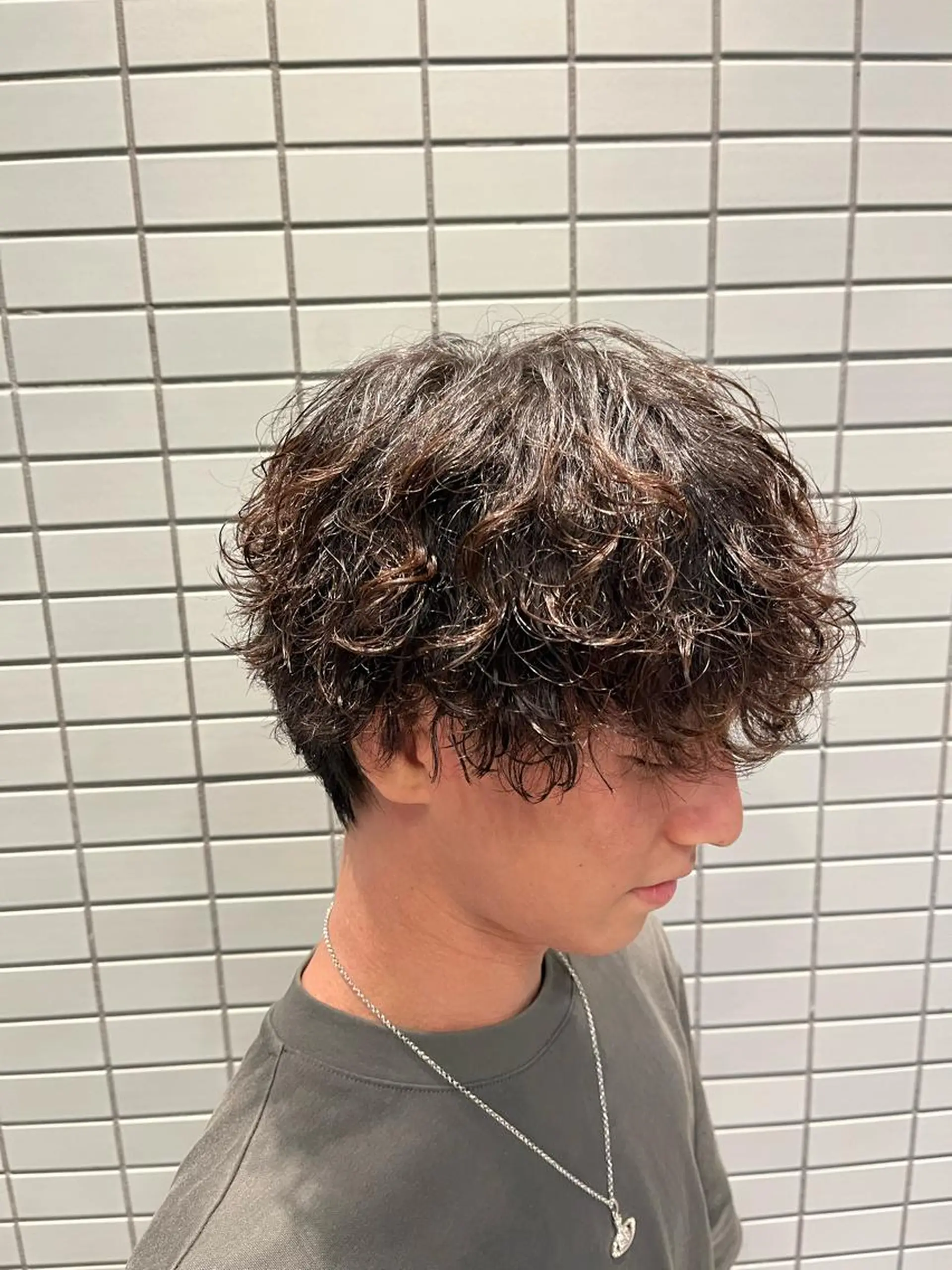 ミディアム パーマ メンズ カット パーマ トリートメント ヘアセット 🏆メンズヘア特化 🥇代表りんぺーのヘアスタイル