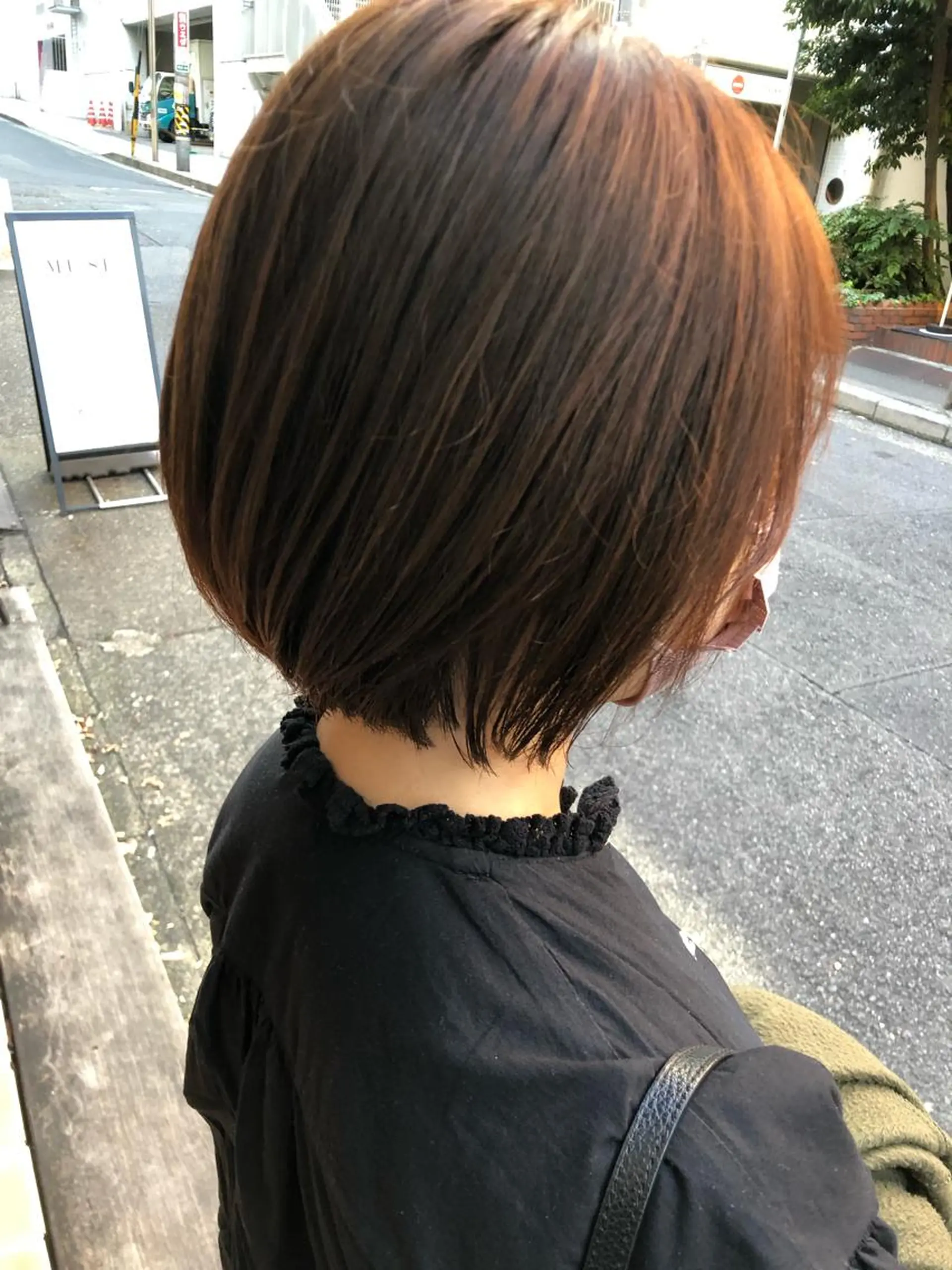 ミディアム ボブ 安藤 明日翔のヘアスタイル