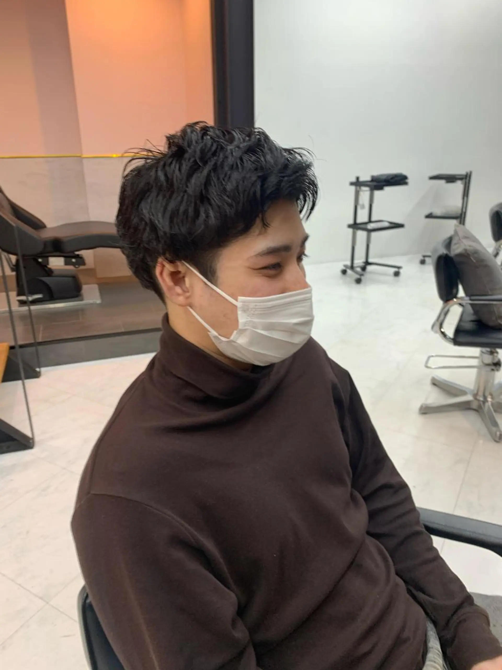 パーマ ♡ラベンダー/ピンク /顔まわり♡ネイロのヘアスタイル