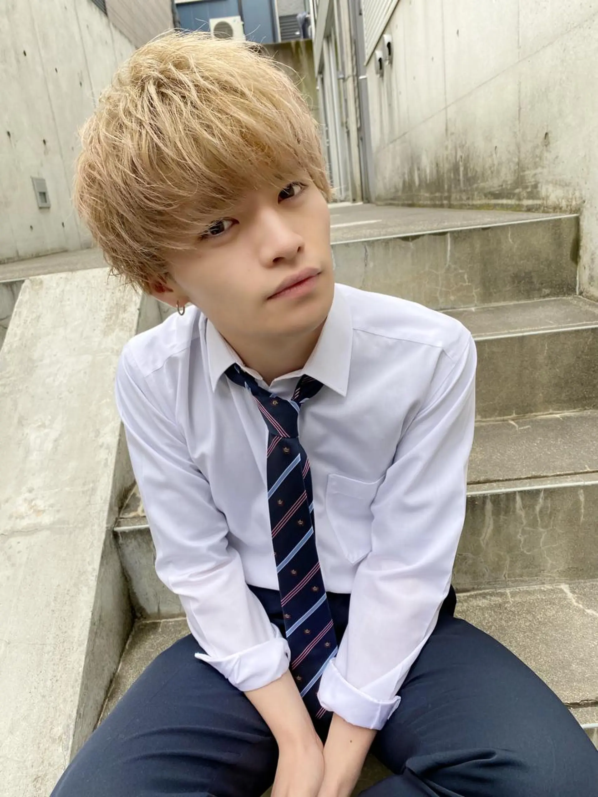 メンズ BABY 艶髪暗髪ヘア💖達人のヘアスタイル