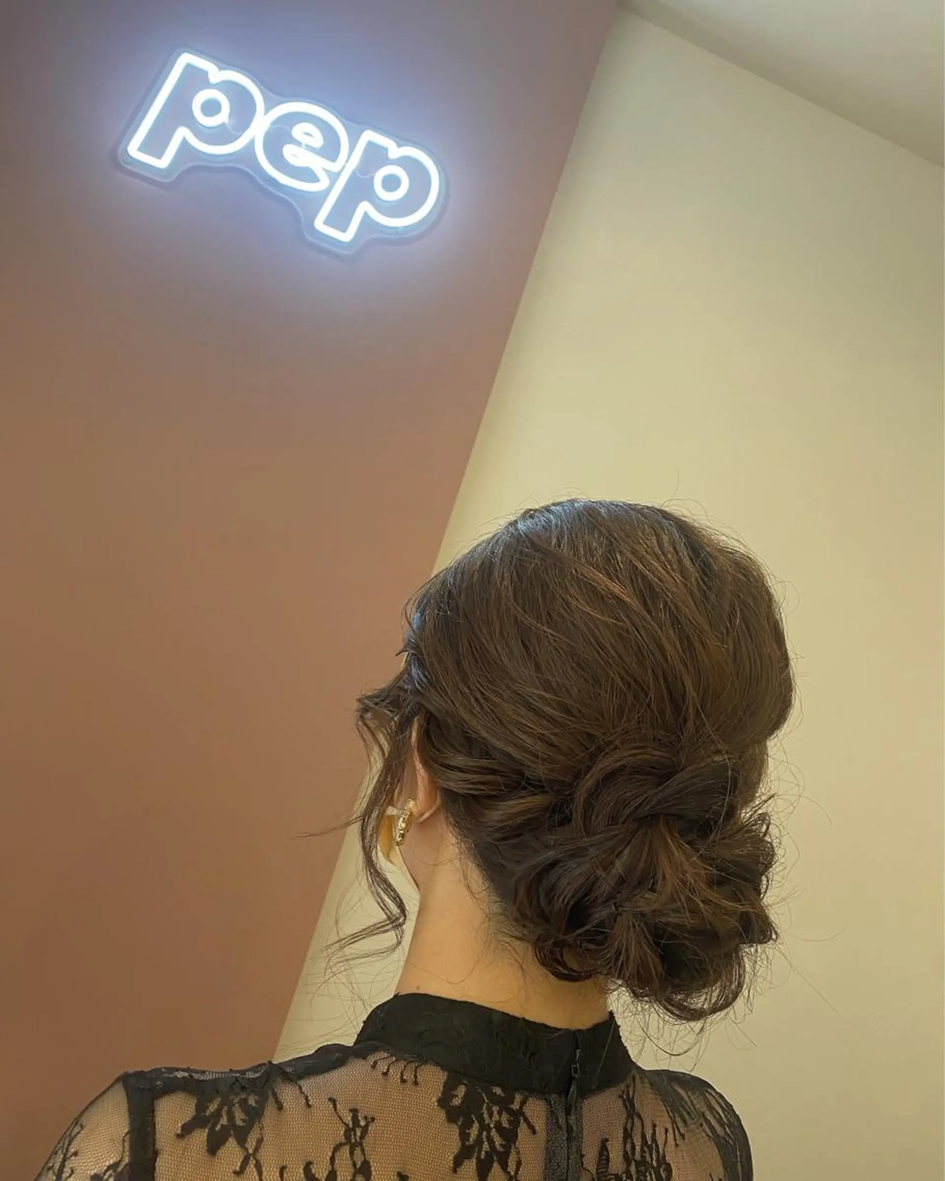 セミロング ヘアアレンジ ヘアセット pep所属・pep natsumiのヘアスタイル