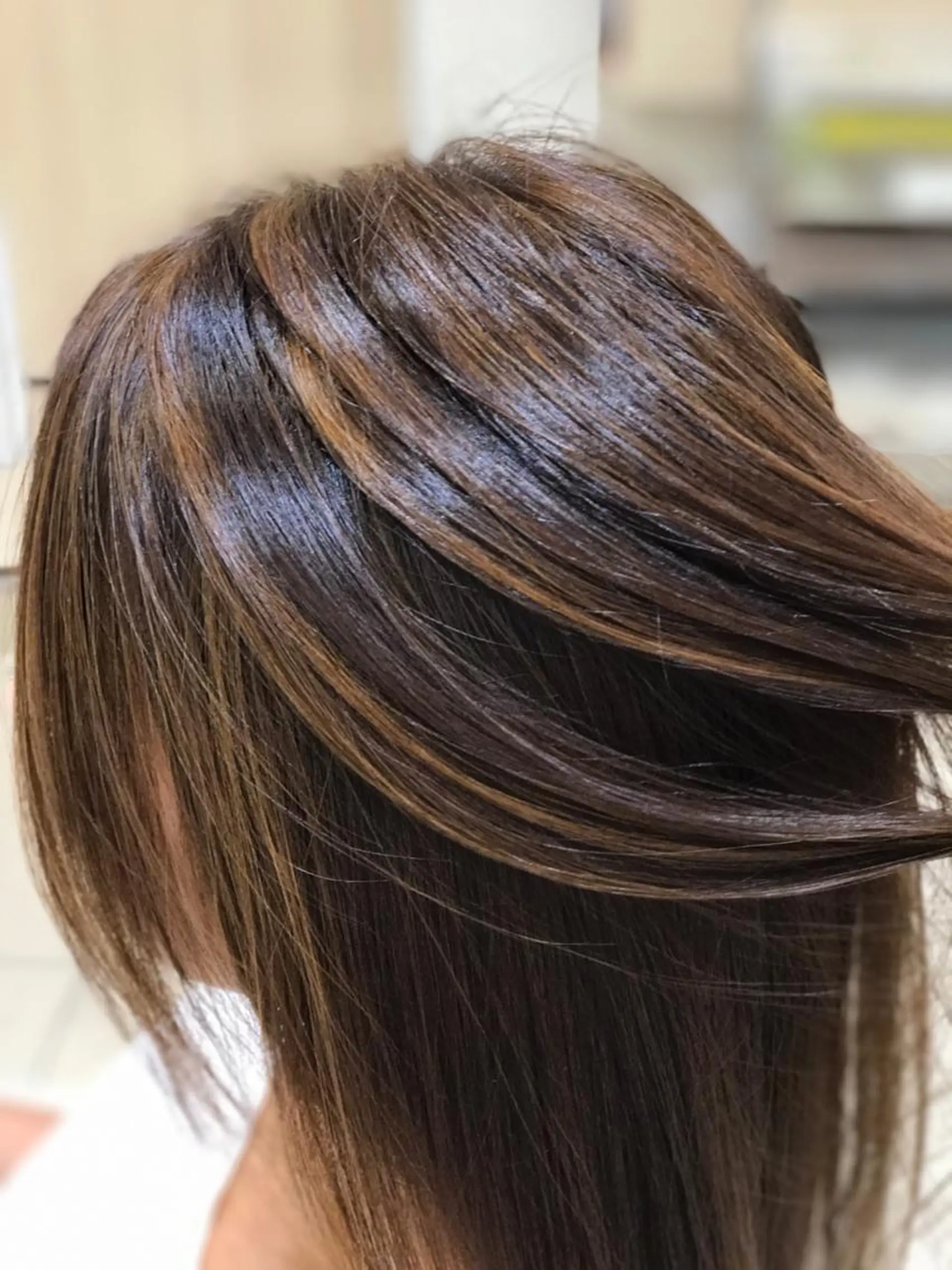 セミロング カラー 髪質改善/茅ヶ崎 マツモト リョウのヘアスタイル