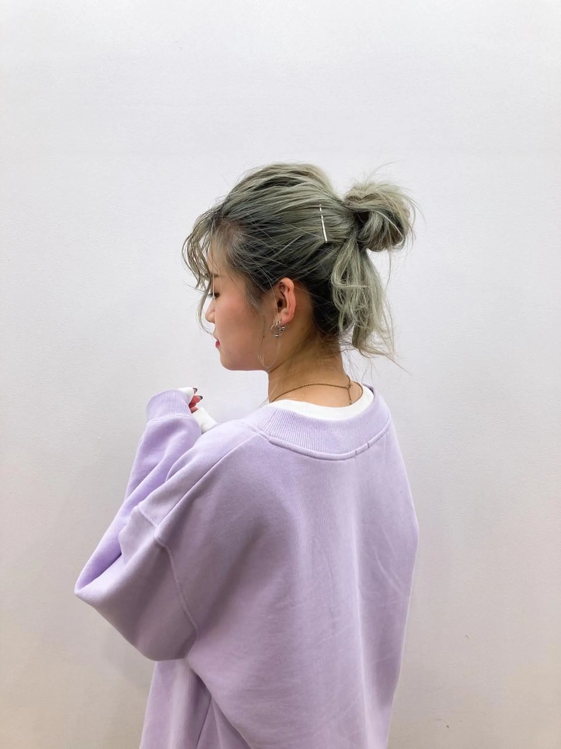 セミロング MiRI💜地毛級 エクステ✖似合わせ技のヘアスタイル