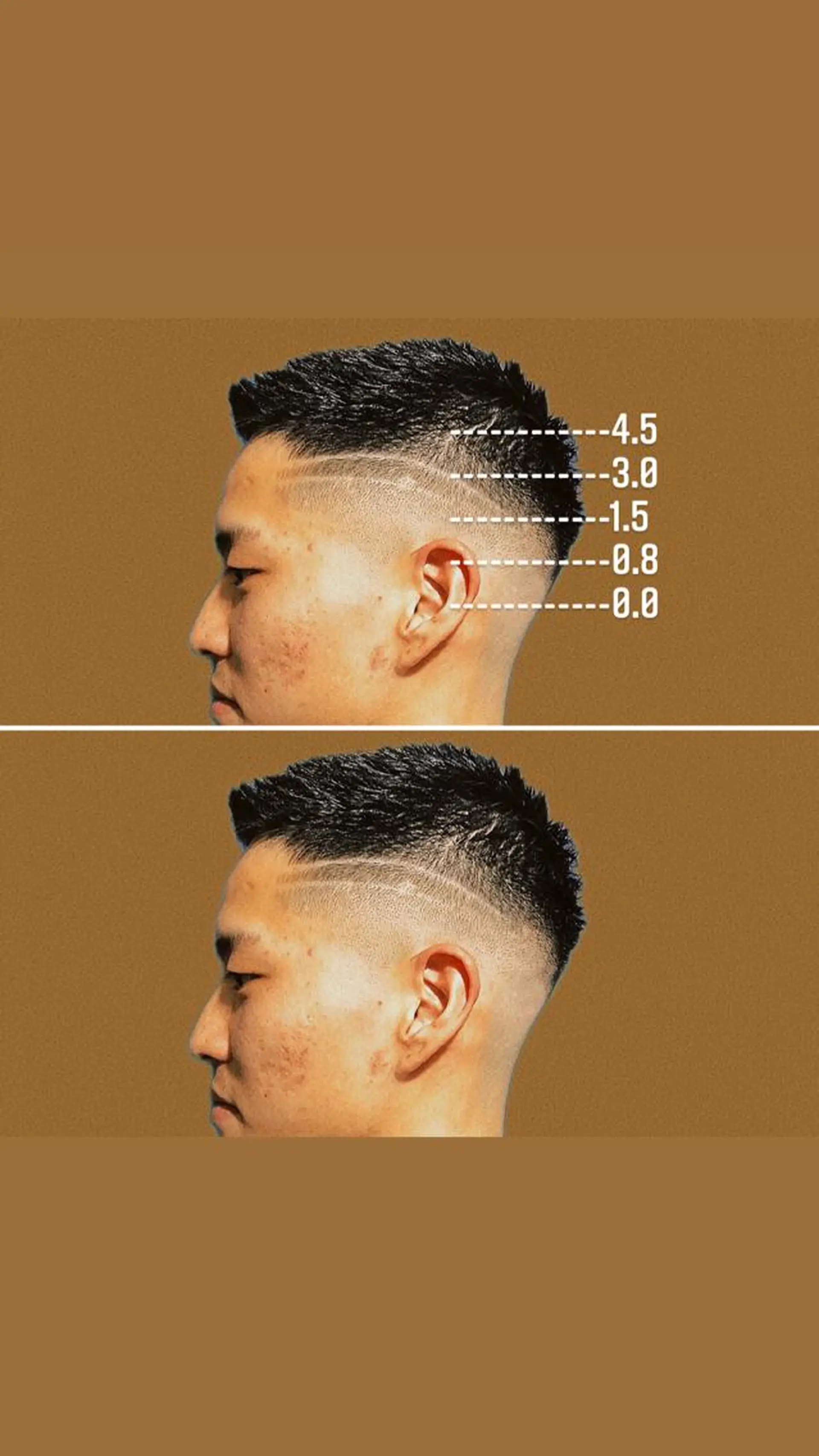 ショート カラー パーマ メンズ フェードカット メンズハイトーン メンズパーマ ハイトーンカラー &CREW スタッフのヘアスタイル