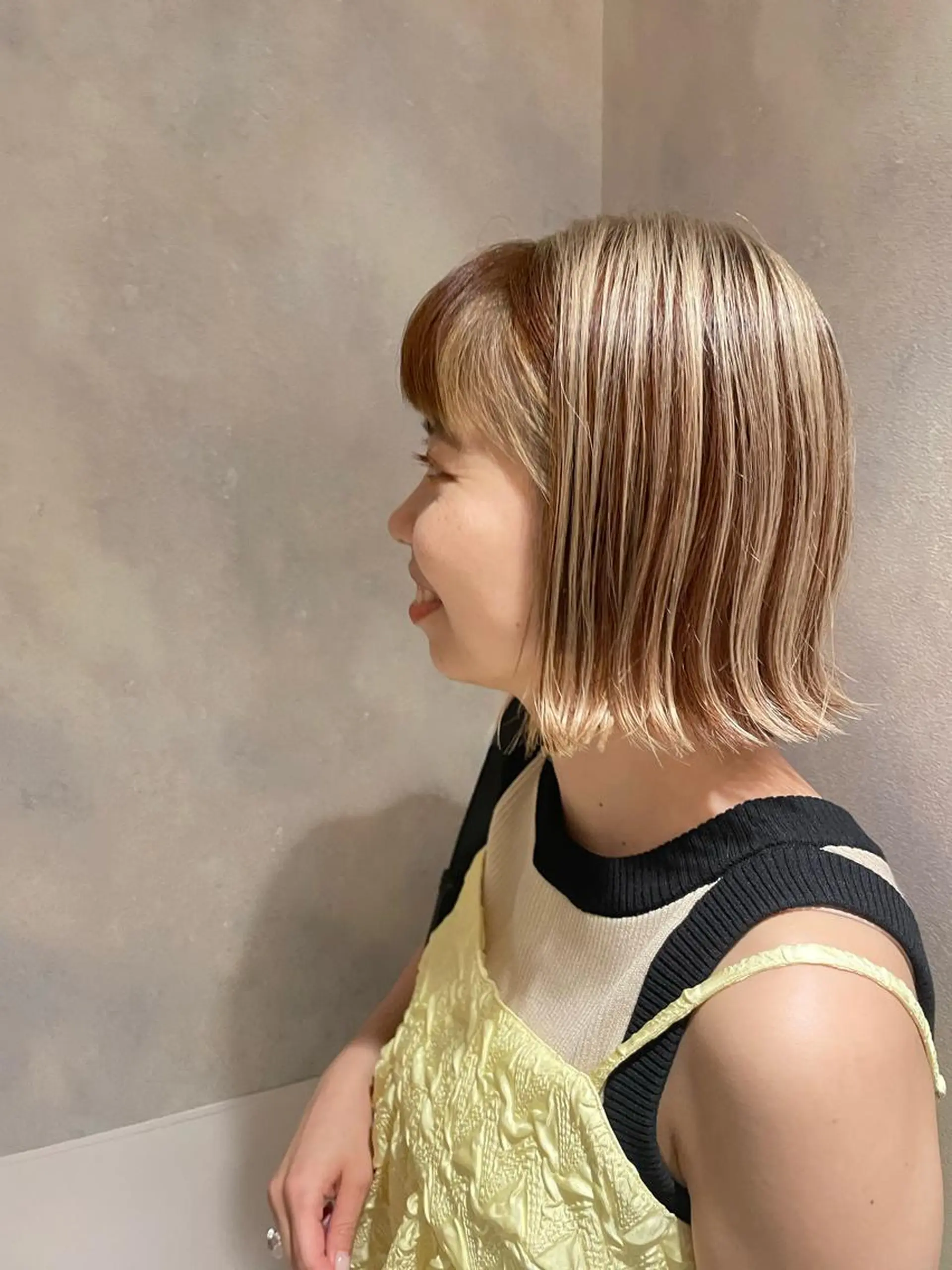 ショート カラー ヘアカラー 松永 梨央のヘアスタイル