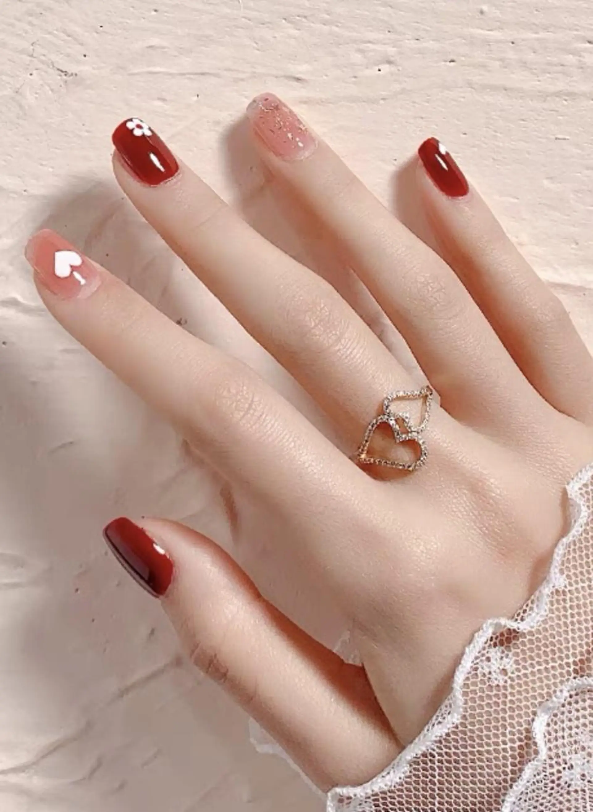 ネイル 春ネイル Cute beauty2のマツエク・マツパデザイン