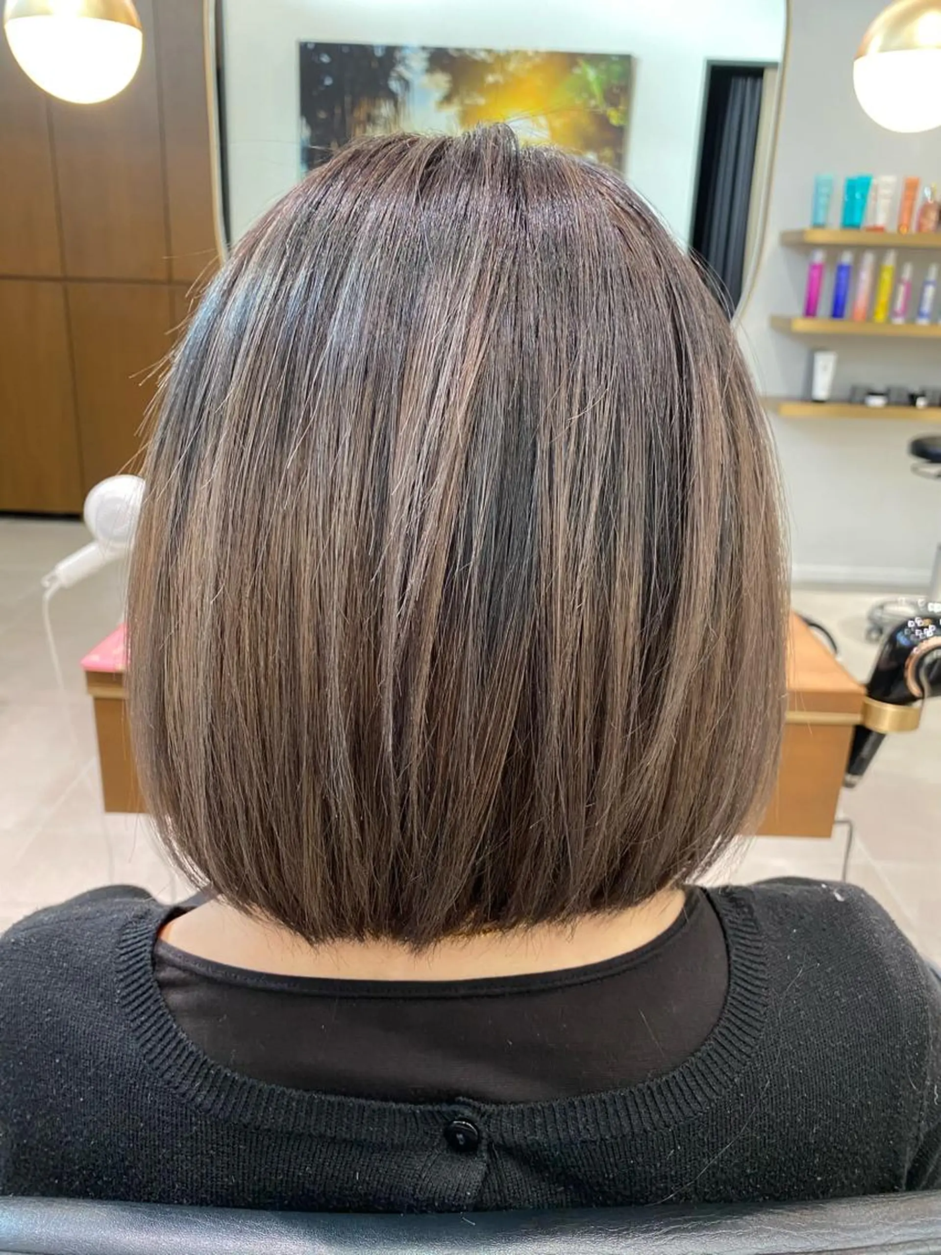 ミディアム ボブ 外ハネヘア FURUSHO所属・髪質改善/縮毛矯正 /メンズパーマ川田のヘアスタイル