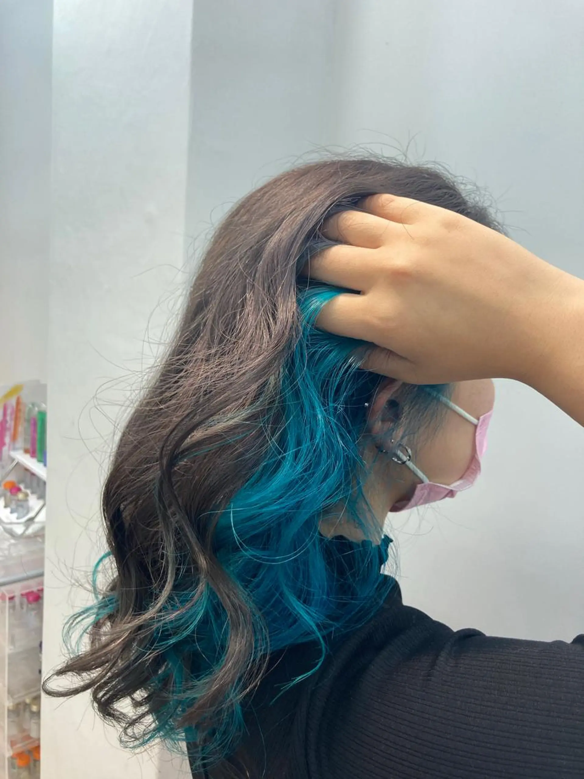 カラー ブリーチ ブルーカラー カット ヘアカラー トリートメント HAVANA所属・レイヤーカット 透明感カラーりきやのヘアスタイル