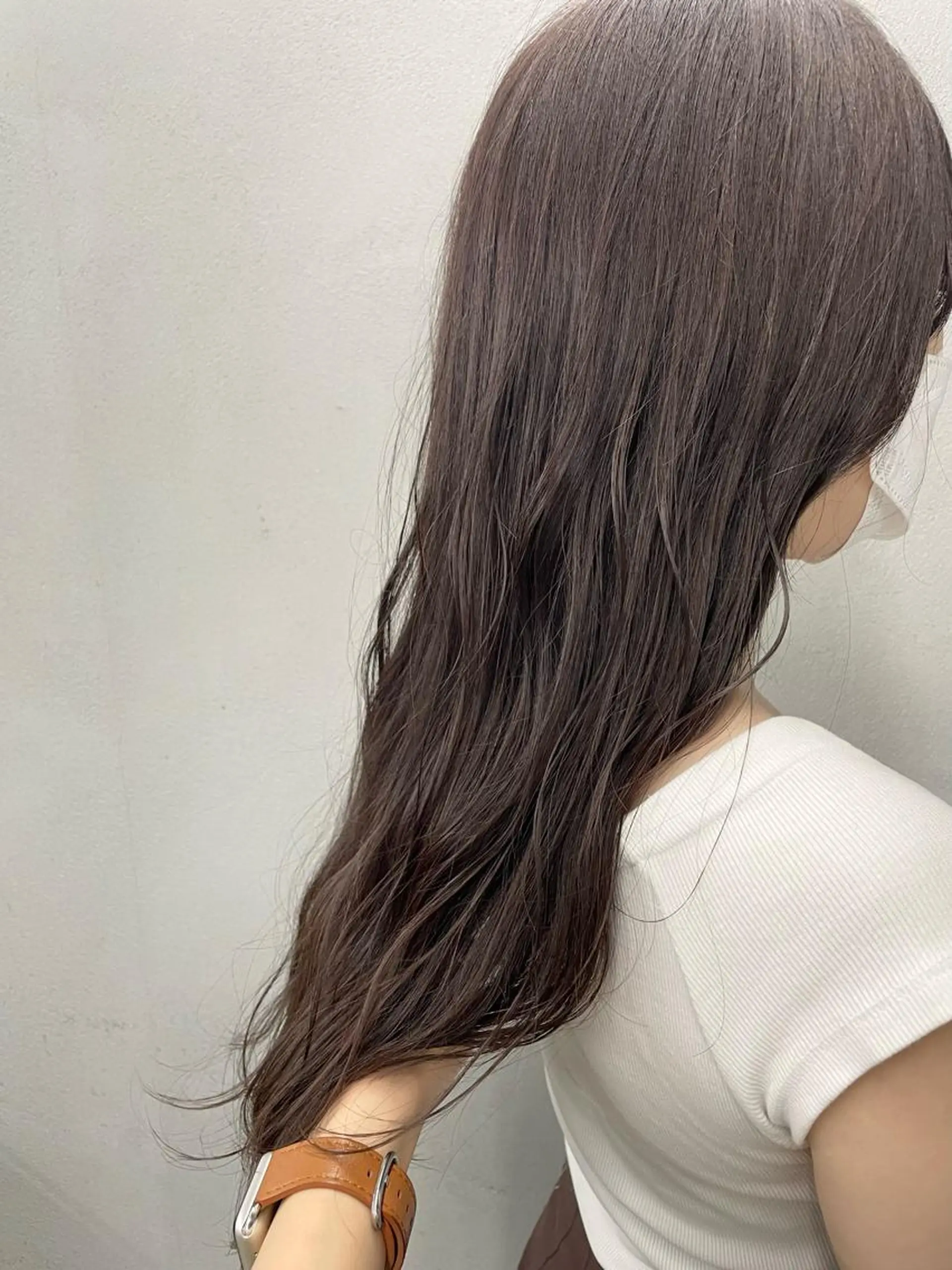 ロング カラー パーマ ヘアアレンジ メンズ キッズ ネイル マツエク・マツパ アイブロウ ブラウンカラー ココアブラウン カラーマツエク ブラウン #tag 稗田綾加のヘアスタイル