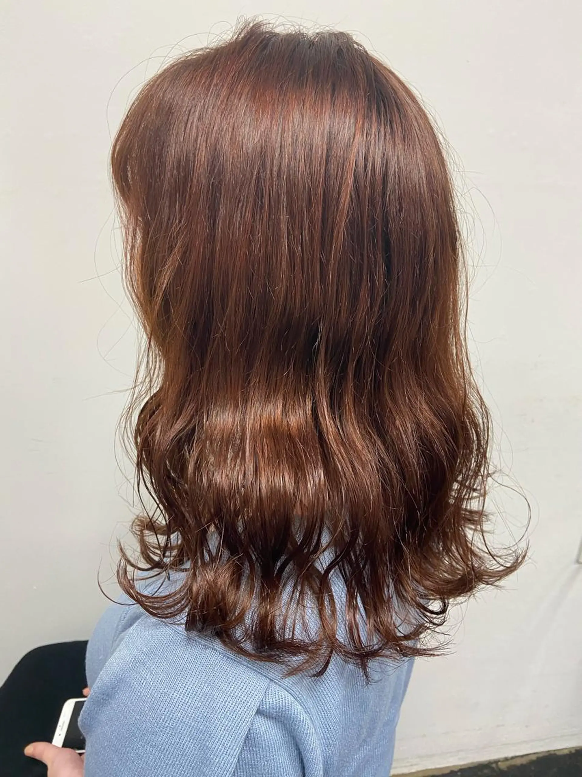 カラー カシス オレンジ sato harunaのヘアスタイル
