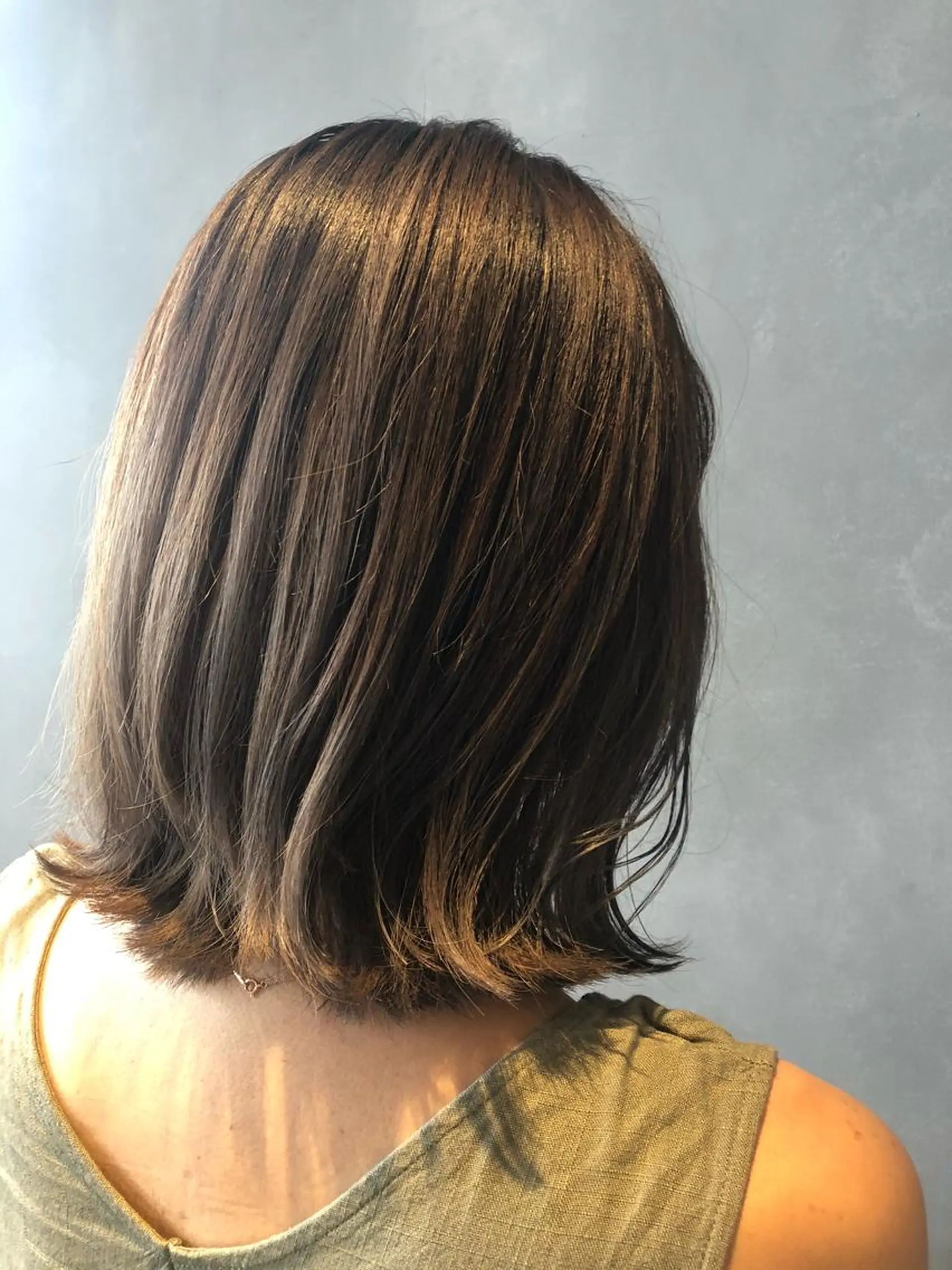 ミディアム カラー ヘアカラー 長谷川 沙紀のヘアスタイル