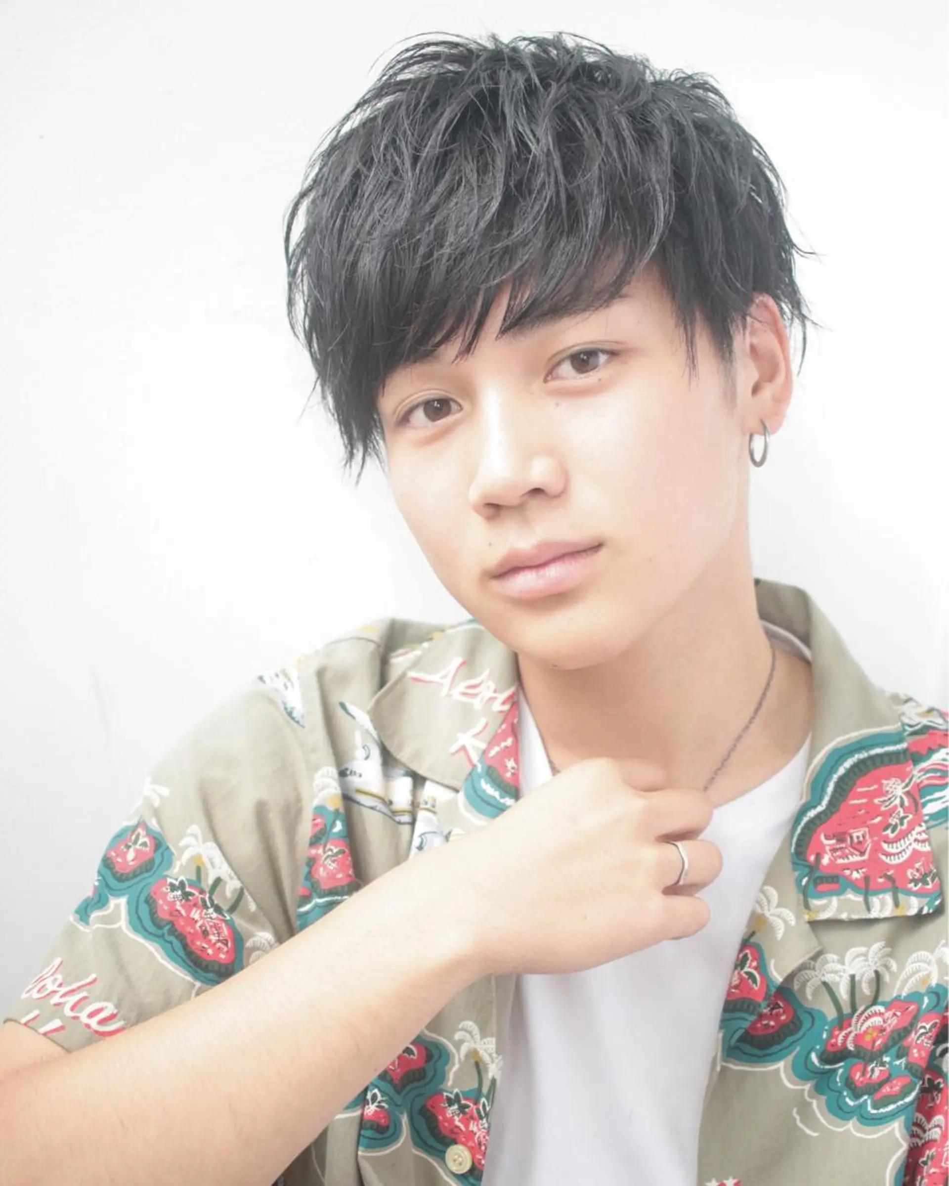 メンズ BABY 艶髪暗髪ヘア💖達人のヘアスタイル