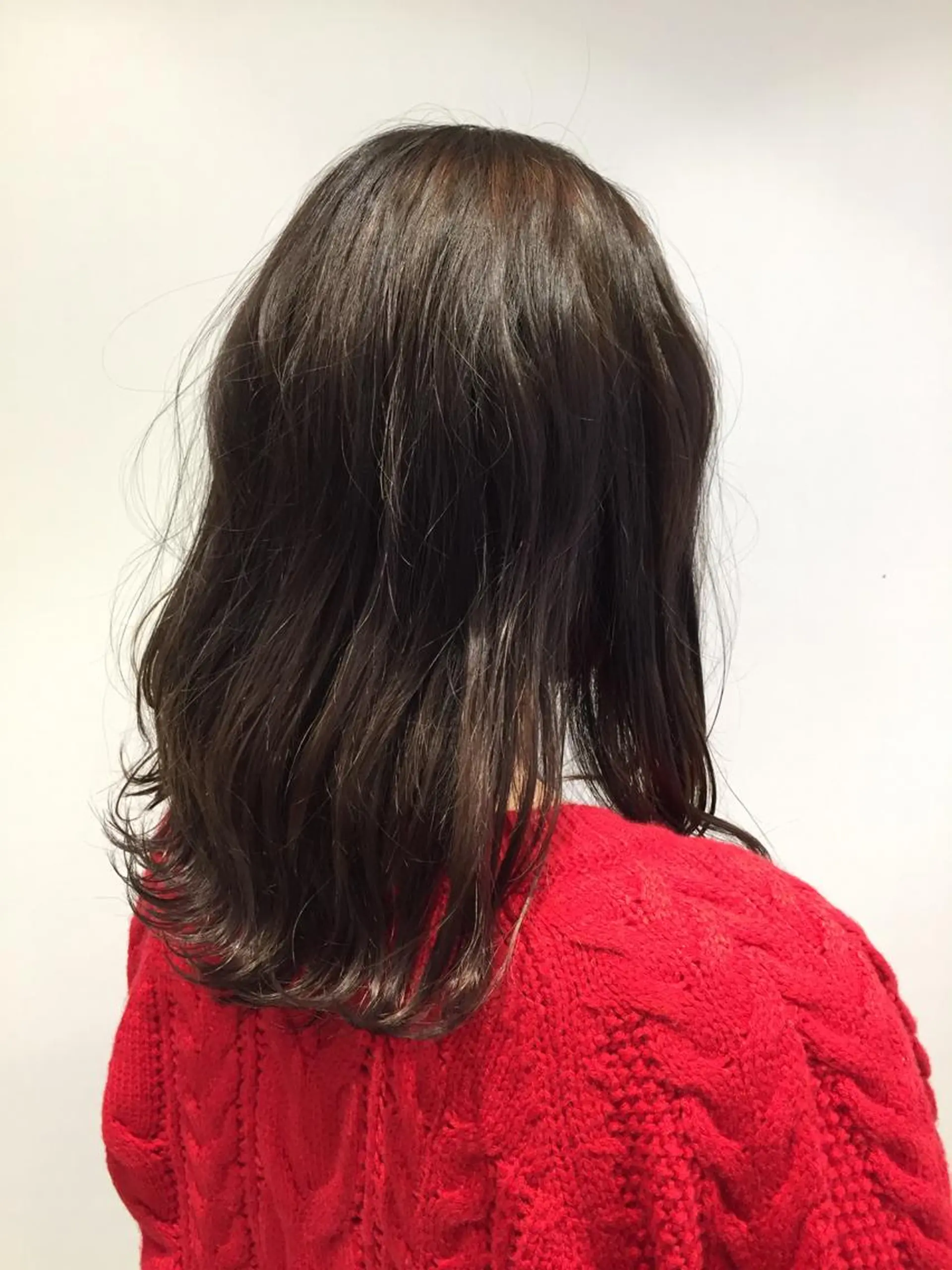 セミロング カラー ヘアアレンジ アッシュ ベージュカラー メンズパーマ特化/ KAORU/店長のヘアスタイル