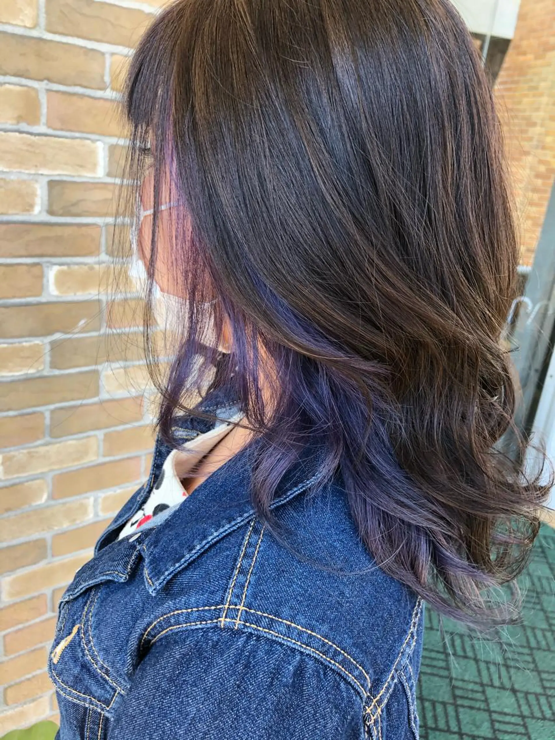 ミディアム カラー パーマ ヘアアレンジ ❣️倉敷❣️美髪 カラー能登一成のヘアスタイル