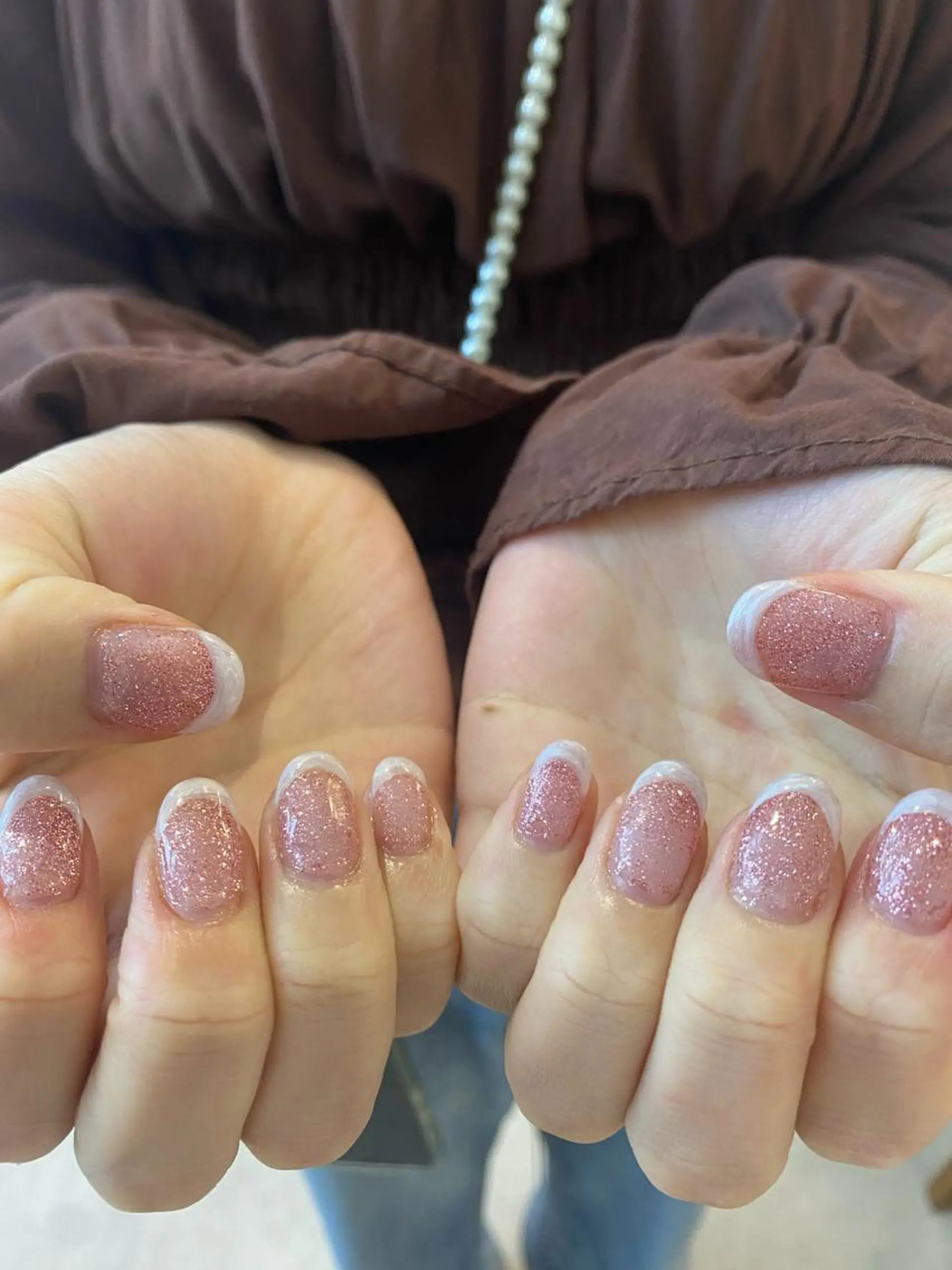 ネイル フレンチネイル キラキラネイル ハンドネイル HARE &nail ☪️remiのヘアスタイル