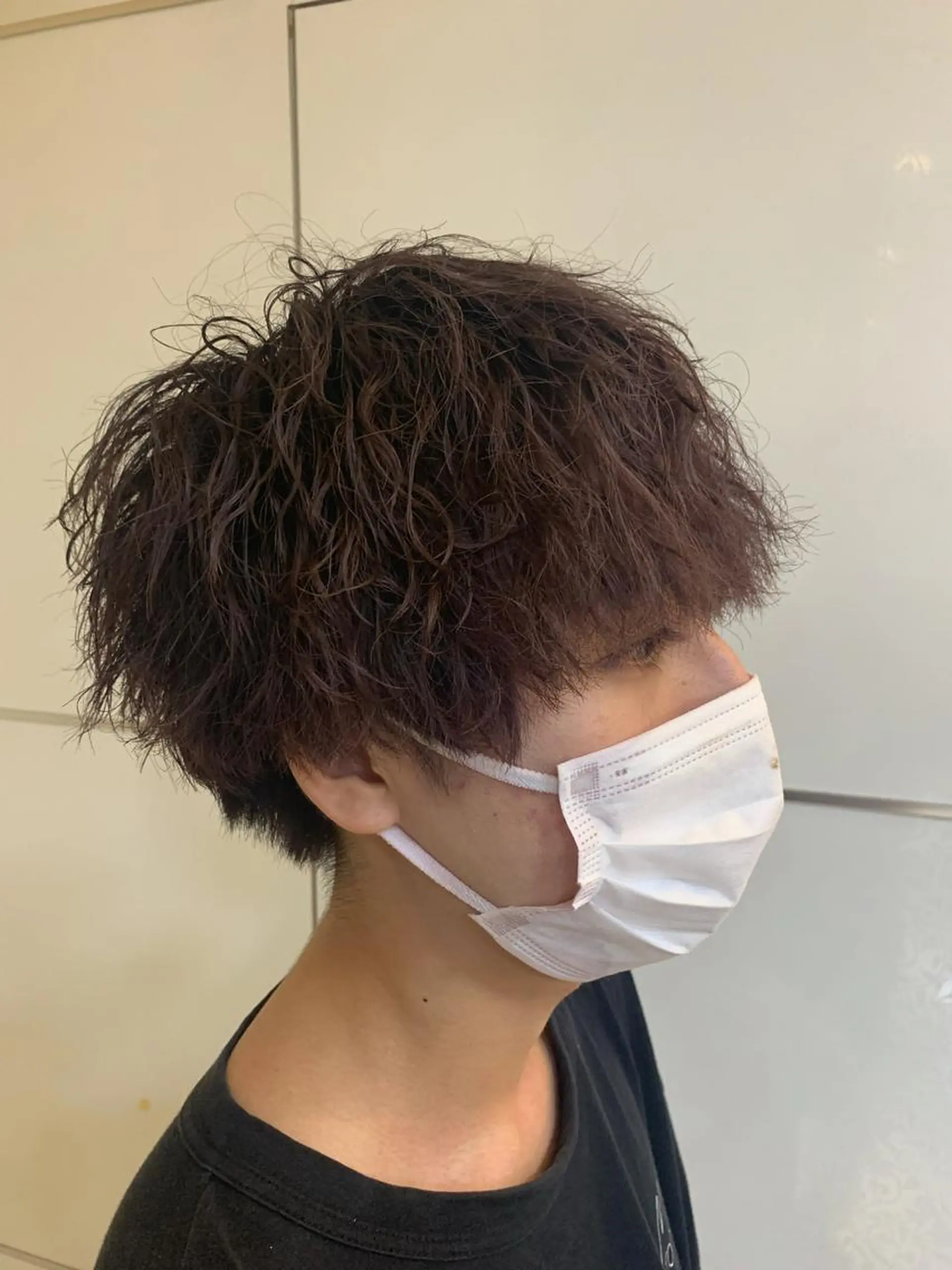 ショート パーマ 静岡/草薙パーマ メンズバレイヤージュのヘアスタイル