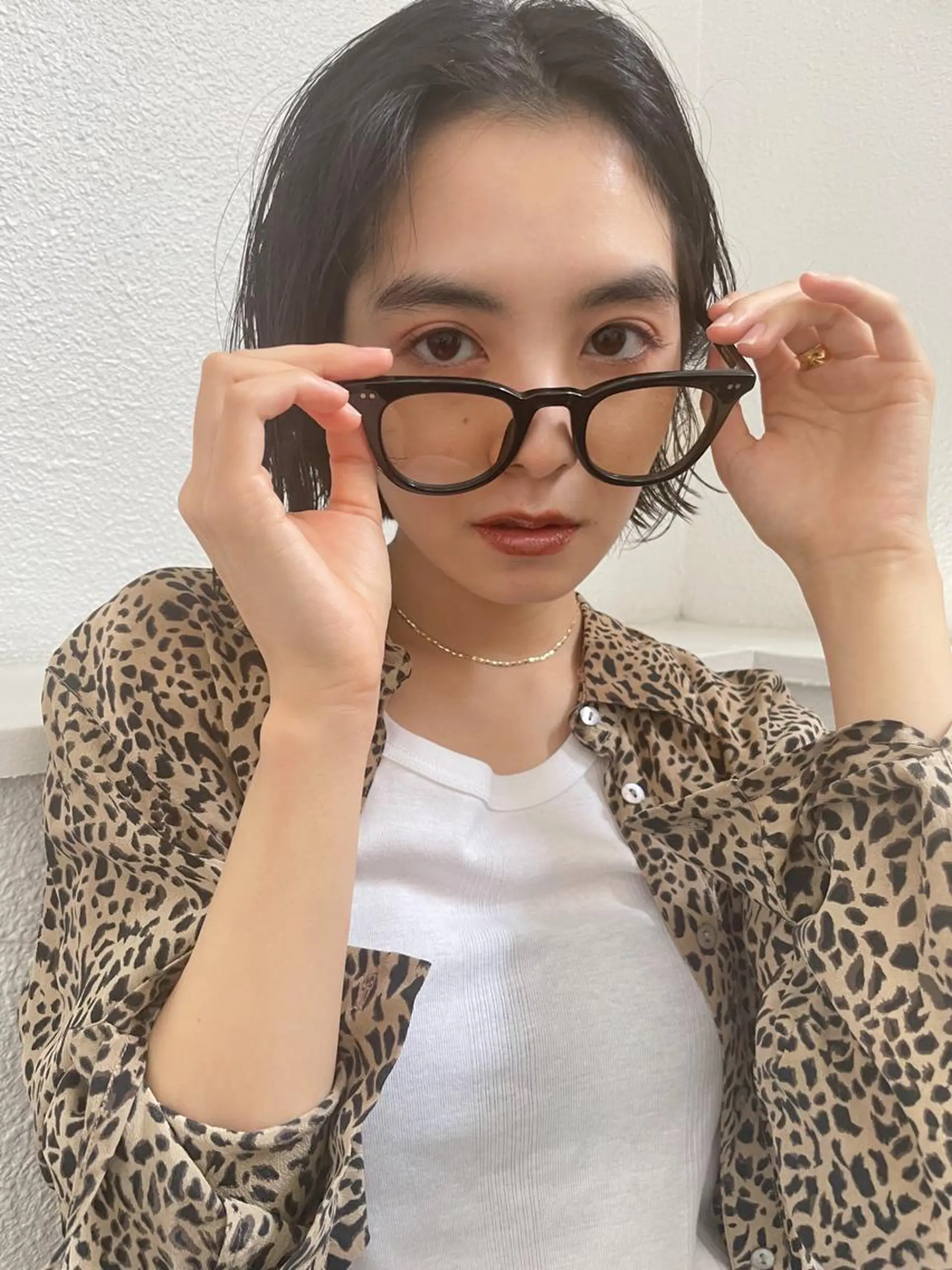 ミディアム カラー パーマ/レイヤー 岩山丈一郎のヘアスタイル