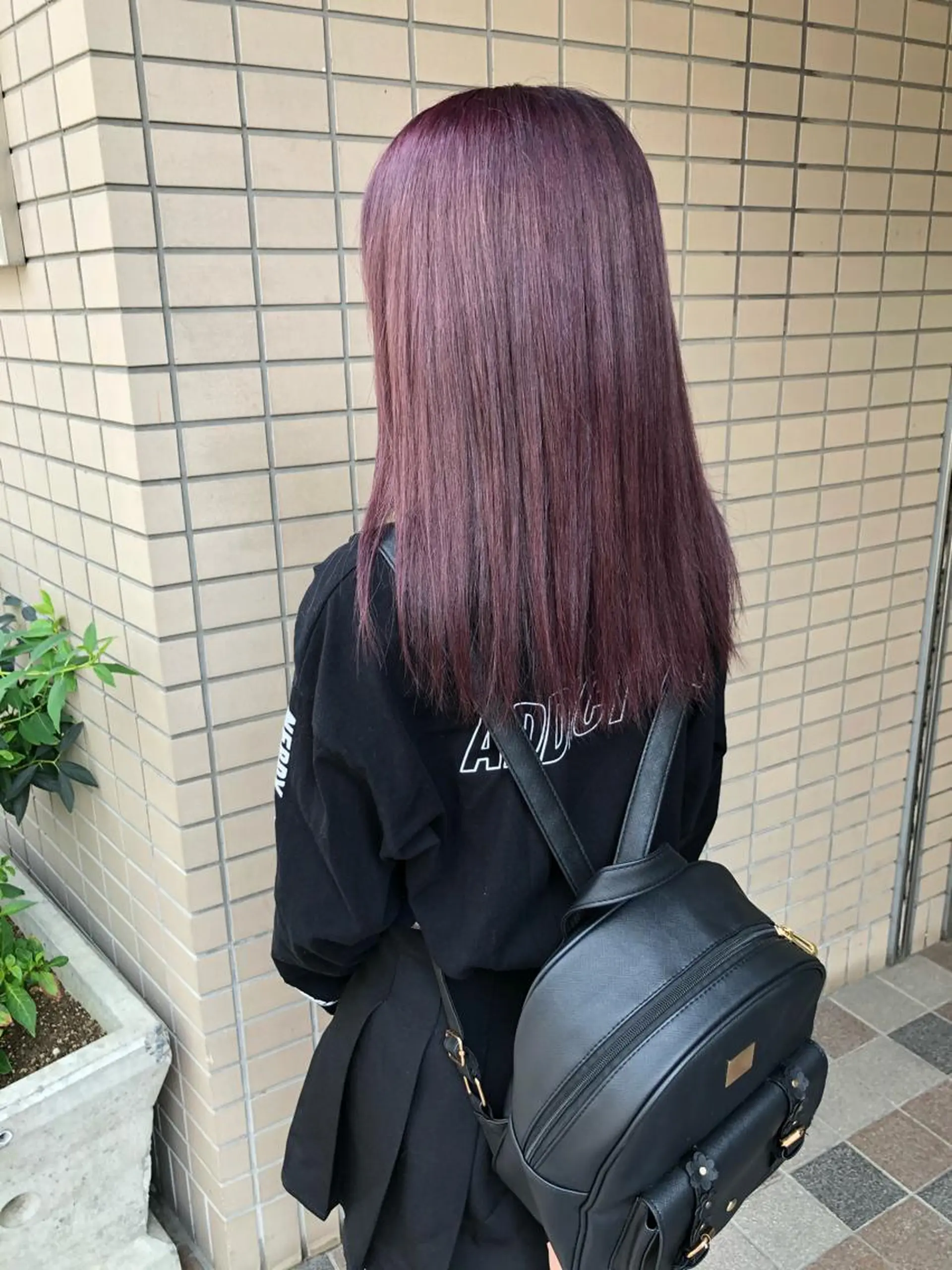 セミロング ピンクラベンダー キノシタ ナオユキのヘアスタイル