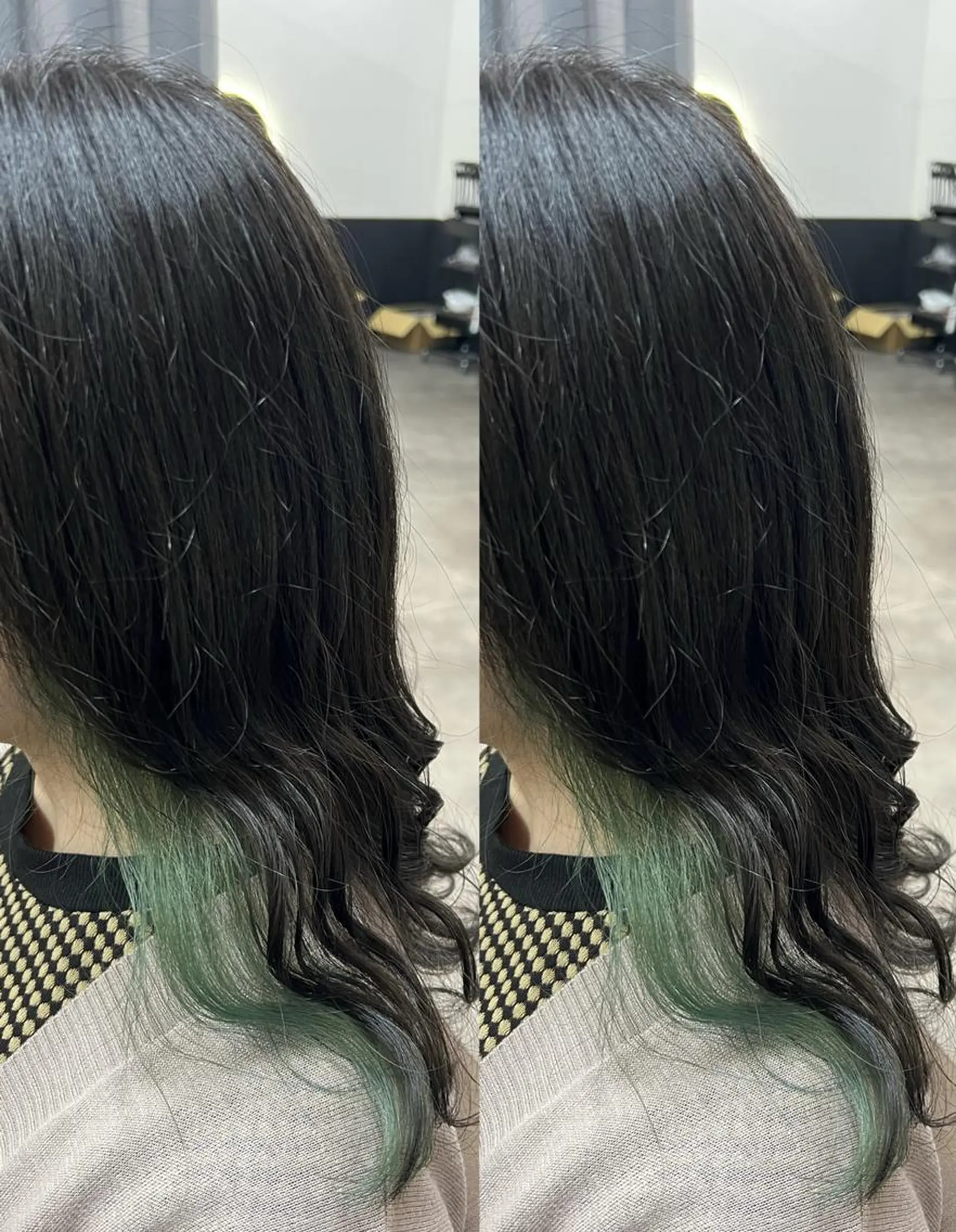 ミディアム カラー カット ヘアカラー トリートメント TELA HAIRのヘアスタイル