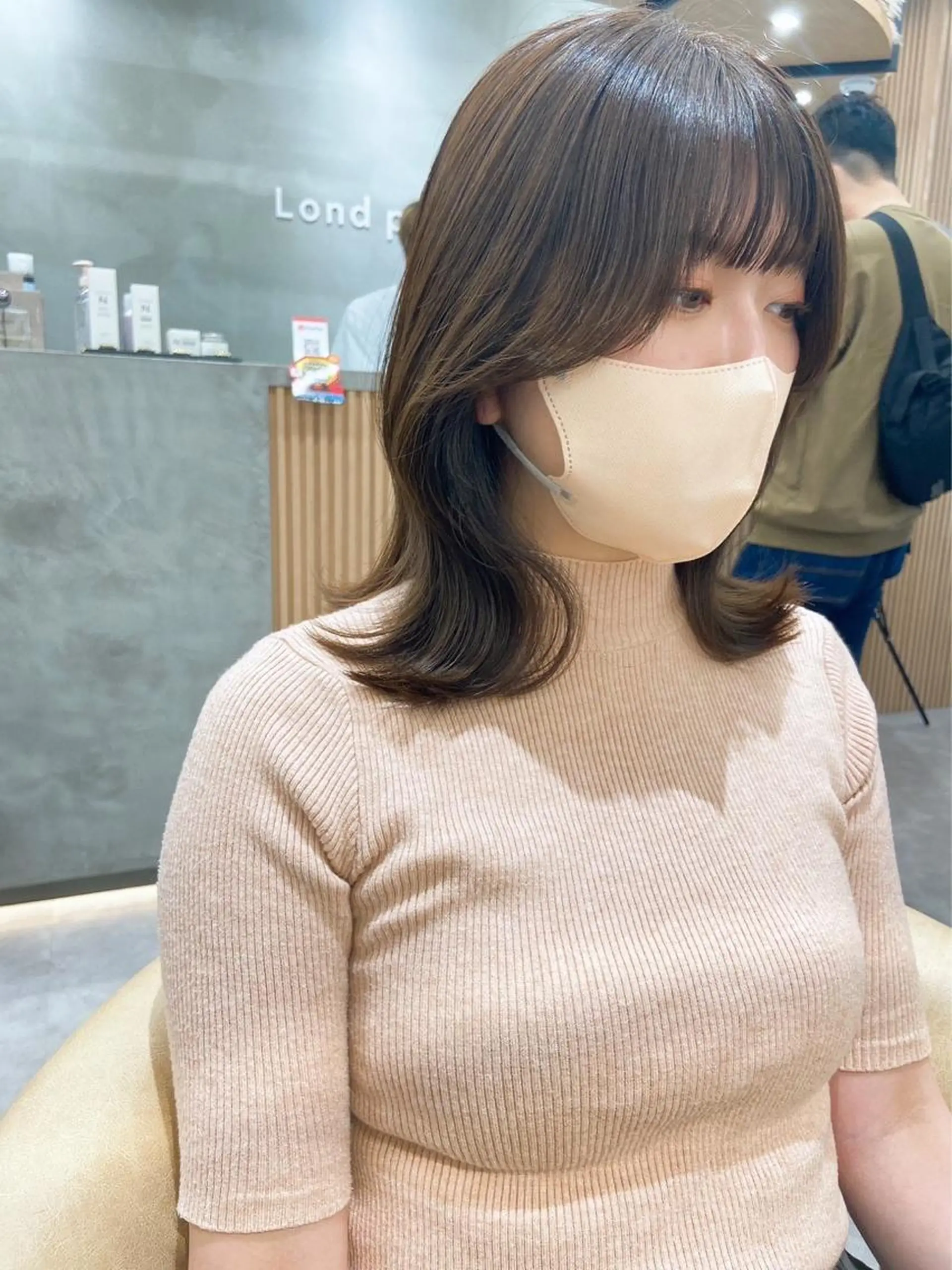 ミディアム レイヤー縮毛矯正 ささきすずね💗のヘアスタイル