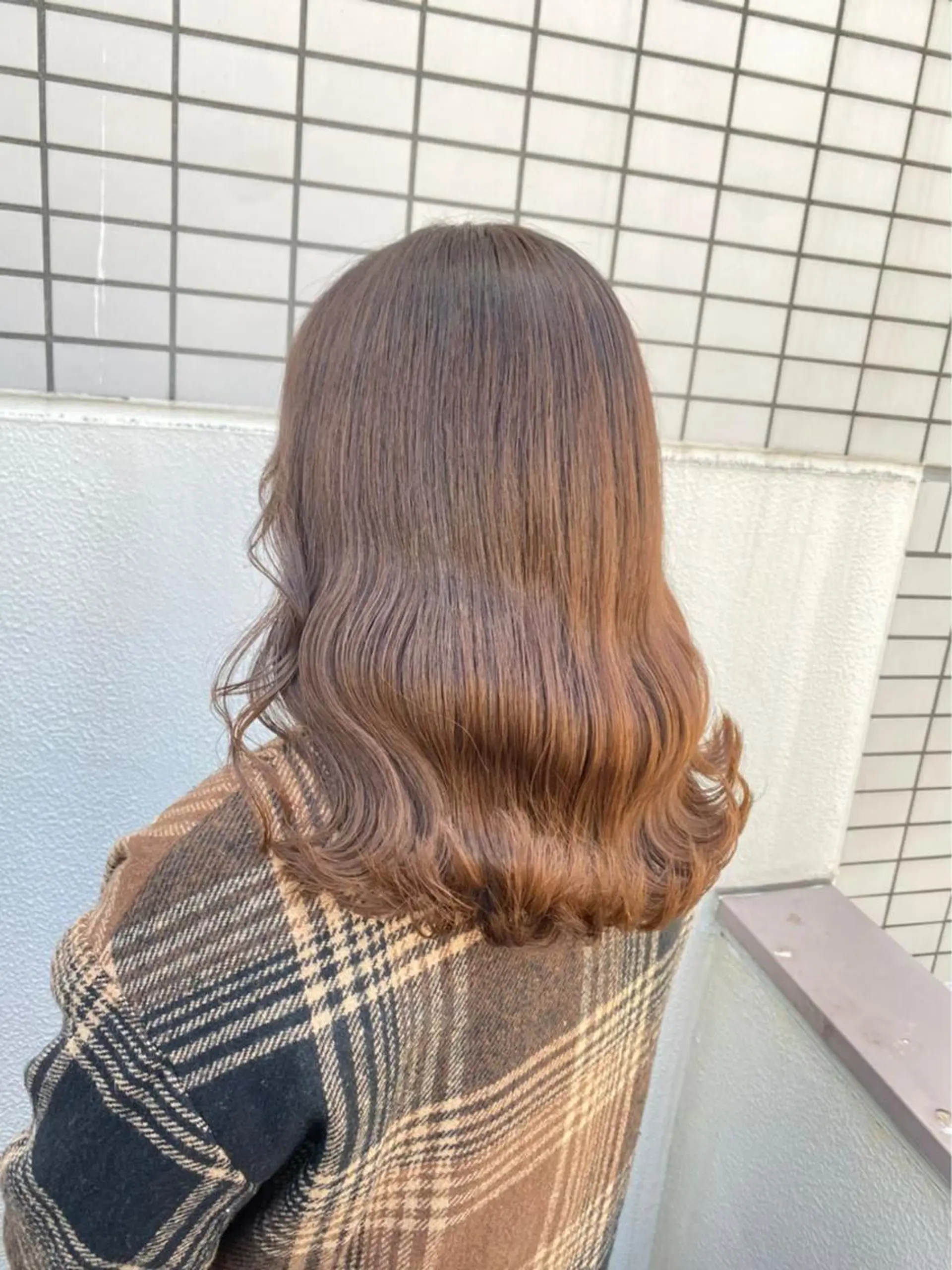 セミロング カット ヘアカラー トリートメント ヘアセット 艶カラー の達人のヘアスタイル