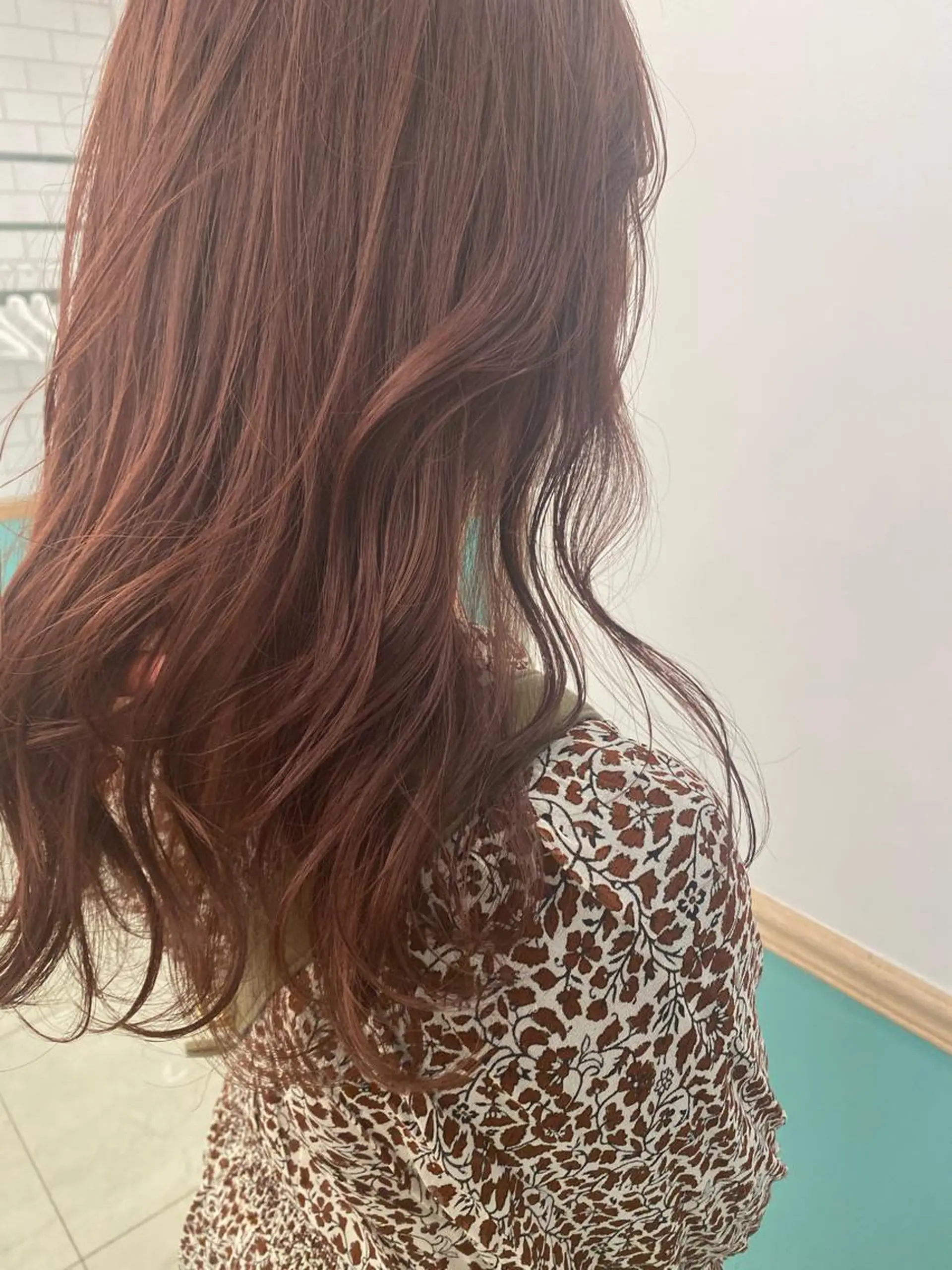 ロング カラー ブラウンカラー カシス ピンクカラー ピンクブラウン ma naのヘアスタイル