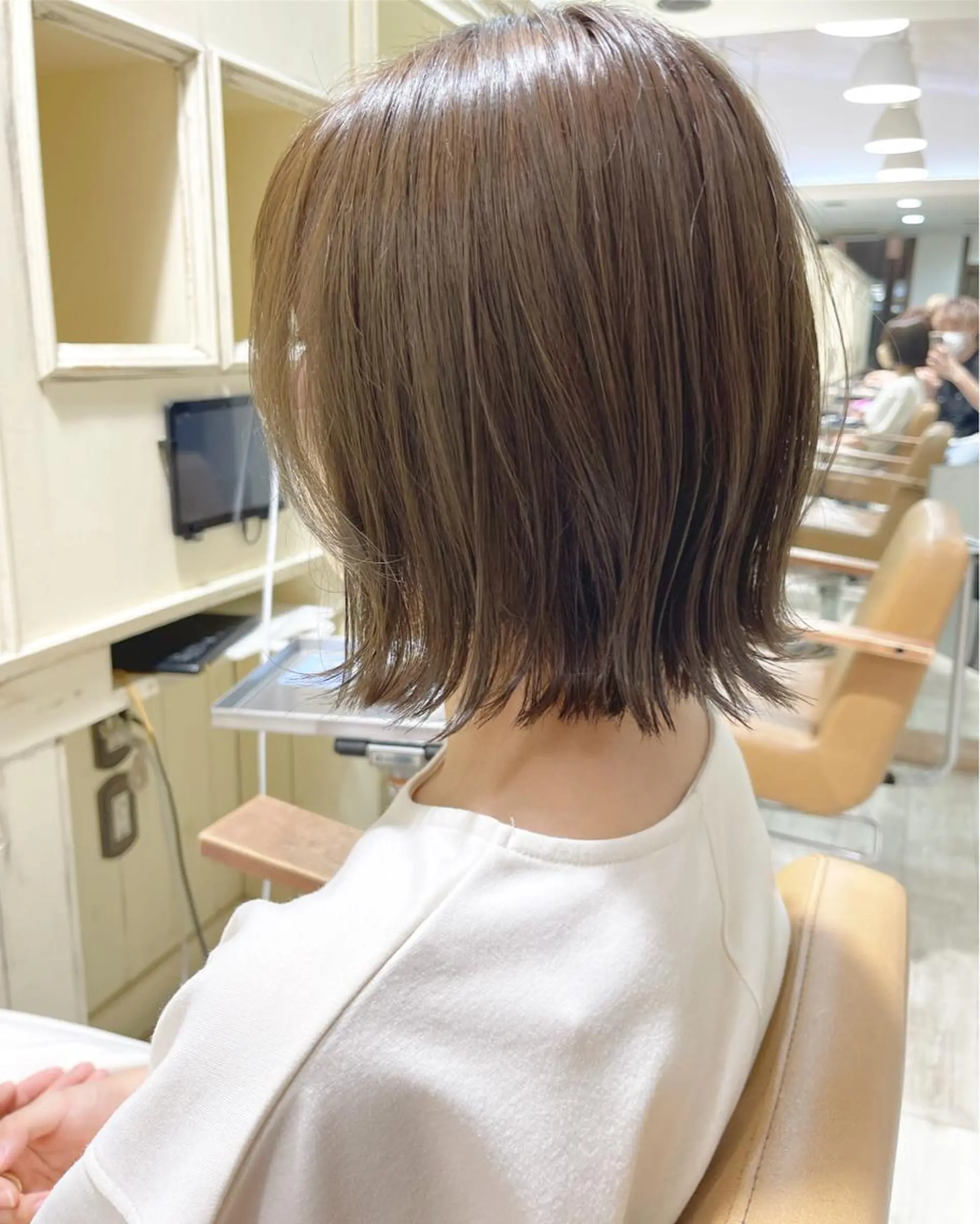 ミディアム 外ハネヘア 剣持友希/ifh iizuka/高崎のヘアスタイル