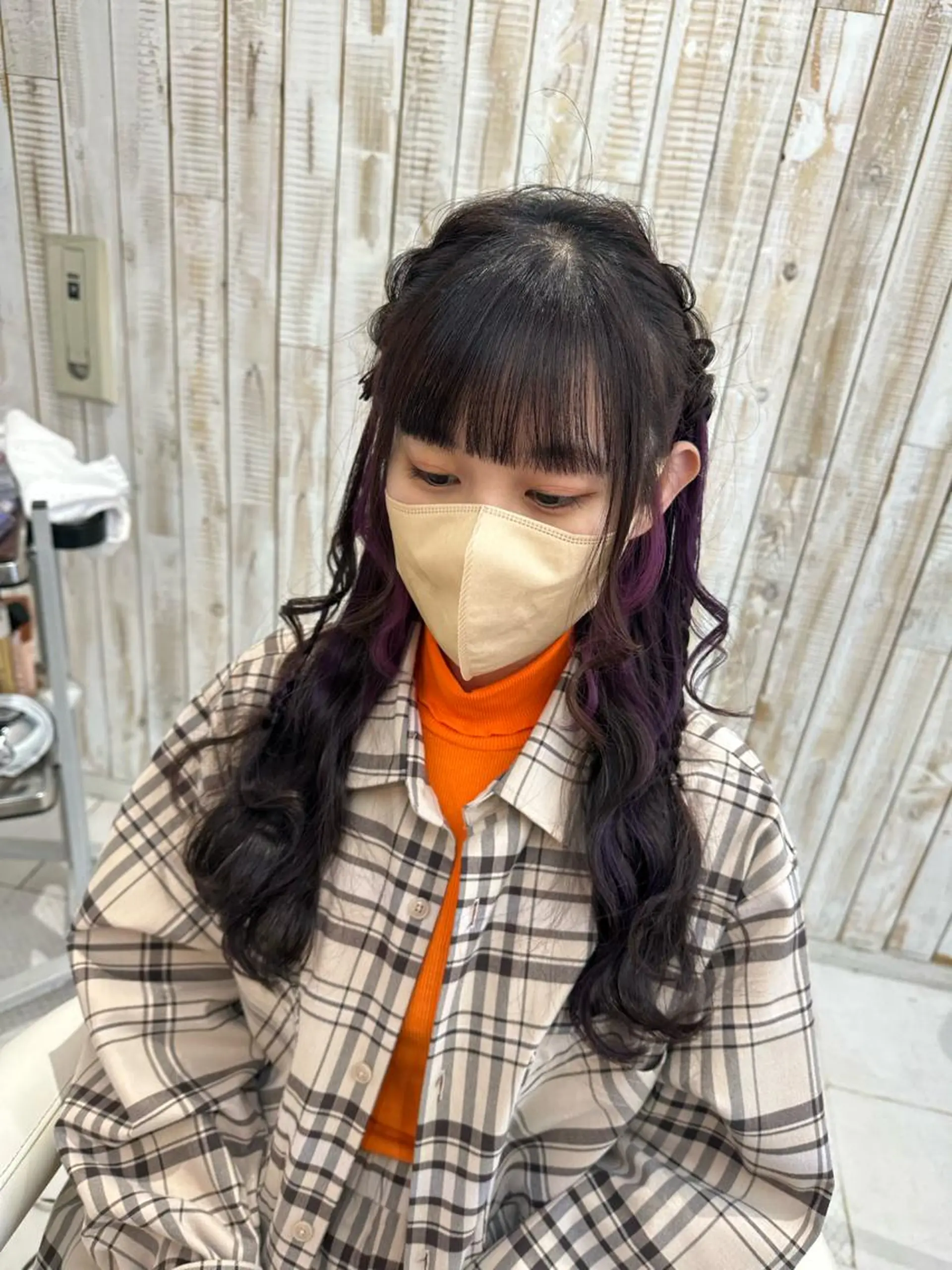 ロング カラー ヘアアレンジ ヘアセット エクステ♡ヘアメ 内村麻衣のヘアスタイル