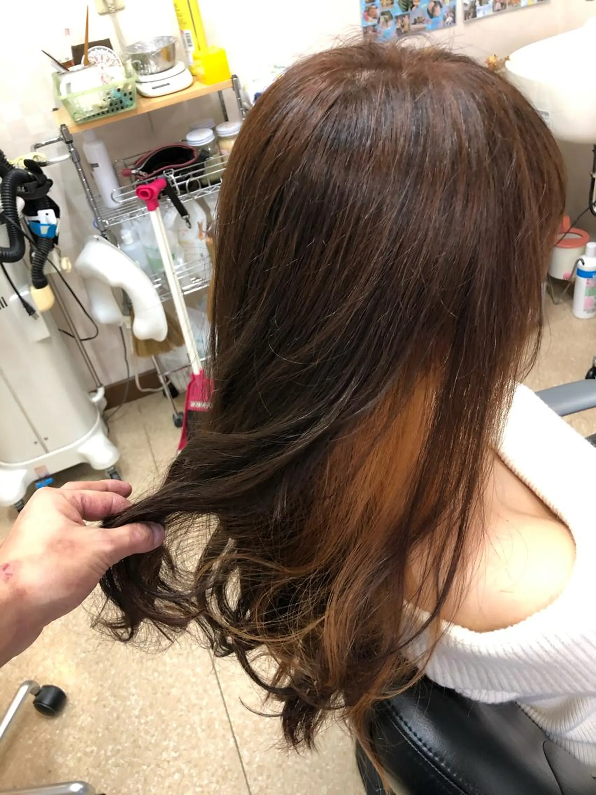 セミロング カラー その他 ヘアサロン モカ所属・石塚 浩のヘアスタイル