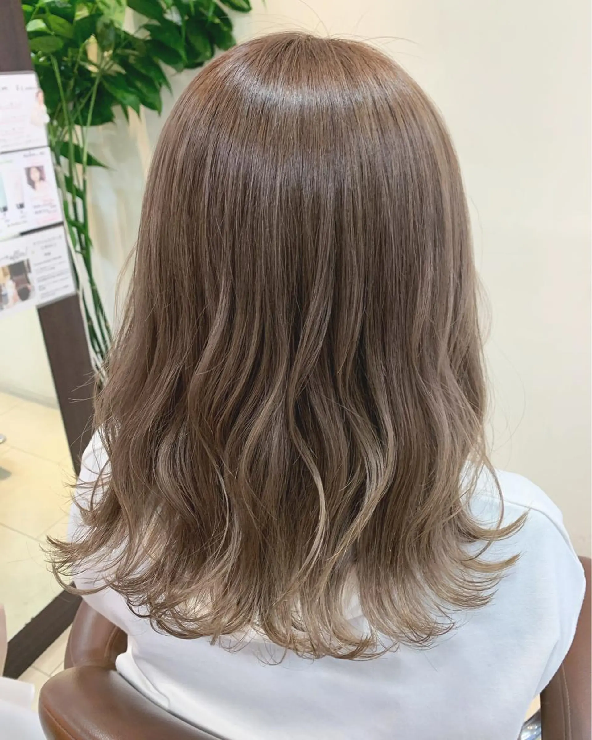 ミディアム カラー 西中島/髪質改善/ 透明感/山川光子のヘアスタイル