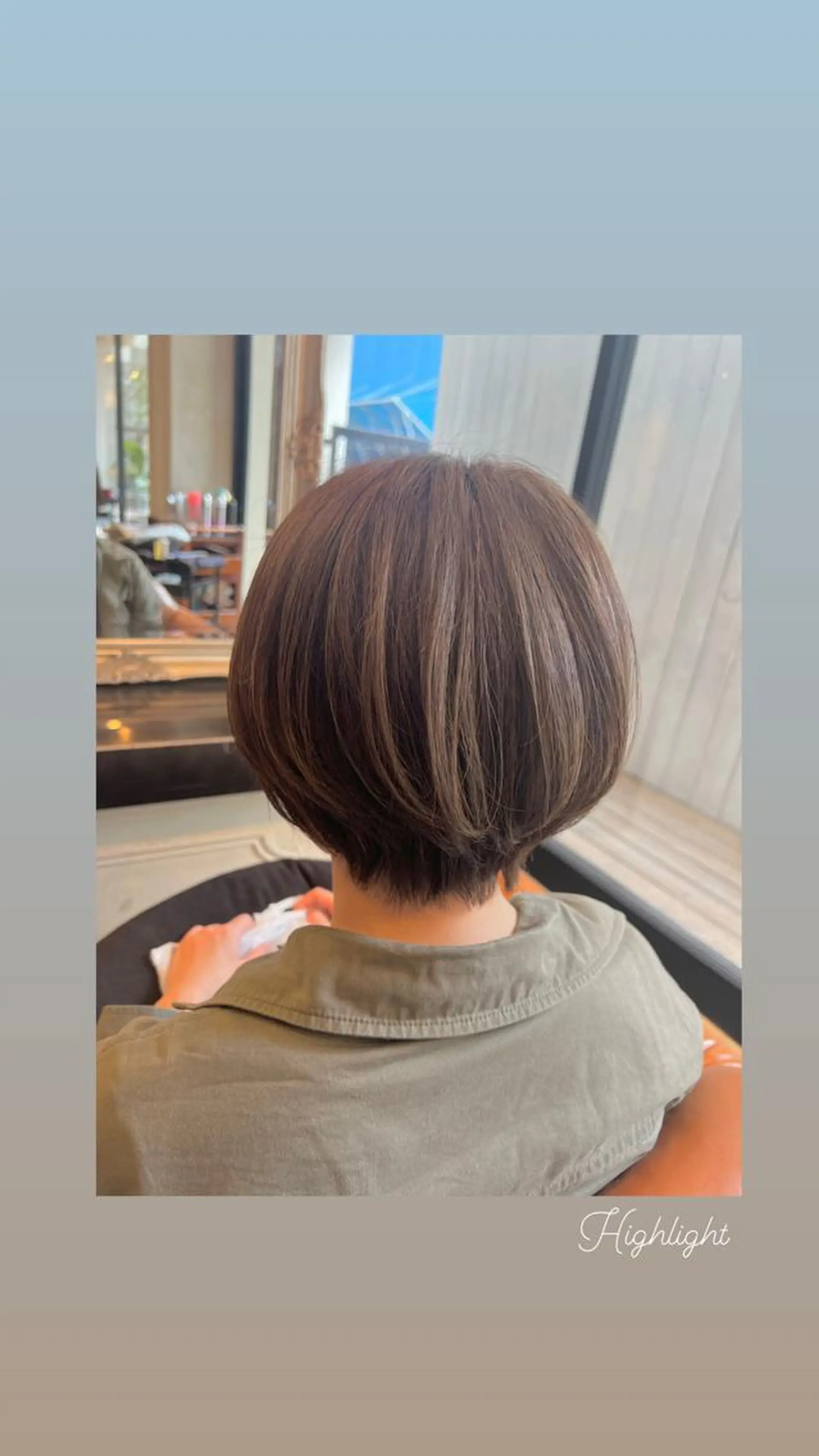 ショート カラー 透明感カラー ハイライトカラー ハイライト カット ヘアカラー トリートメント ハイライト/インナー /ブリーチ/レイヤーのヘアスタイル